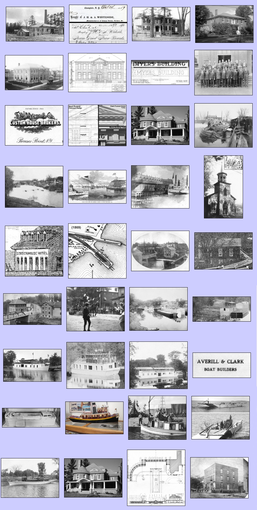 2012 champlain historic calendar images used
                      in months