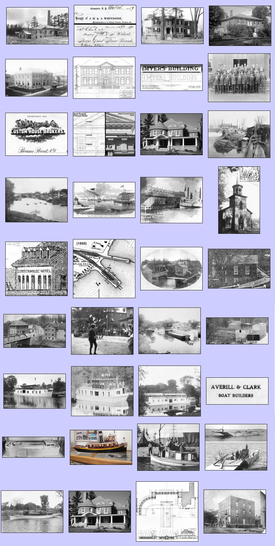 2012 champlain historic calendar images used
                      in months