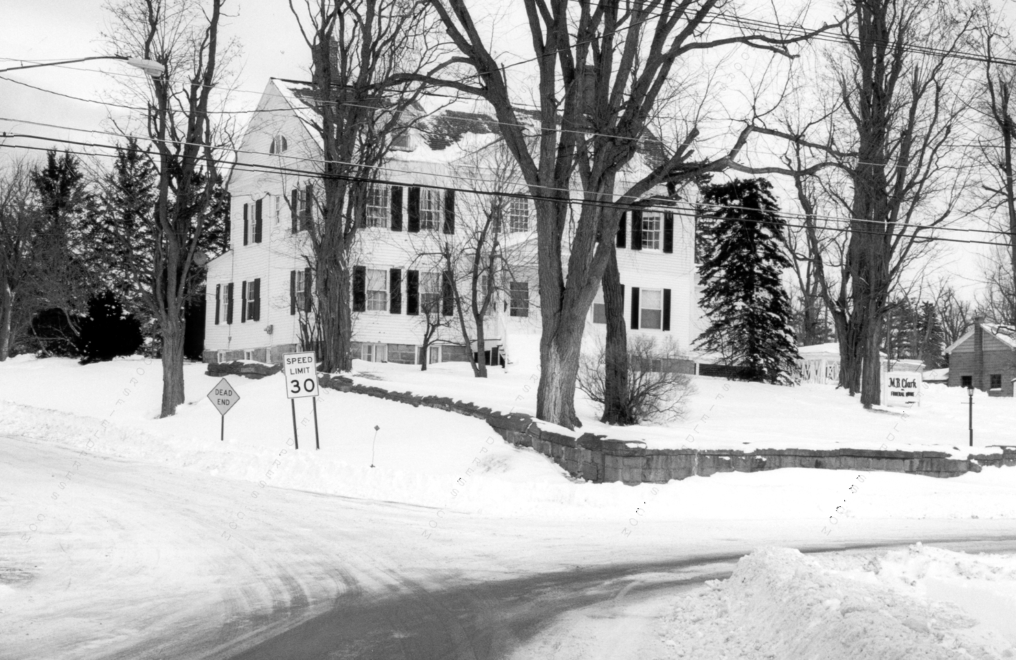 McLellan house built
                                      1913-same as Pliny Moore
                                      house-January 1, 2001