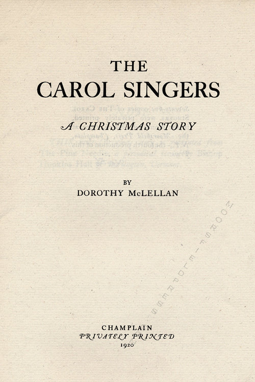 moorsfield press publication-the
                              carol singers