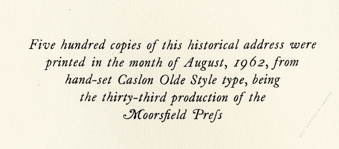 caslon olde style font used by
                                  the moorsfield press