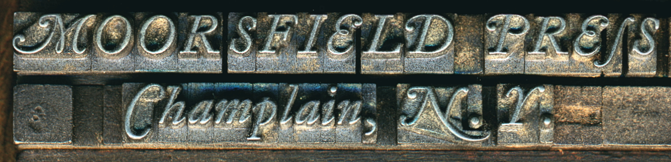 moorsfield press name typeset