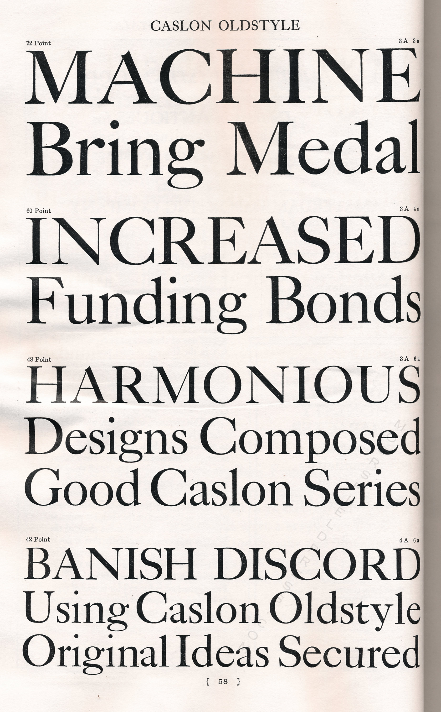 Caslon Font
              Typeface Catalog owned by Winfred Porter Truesdell