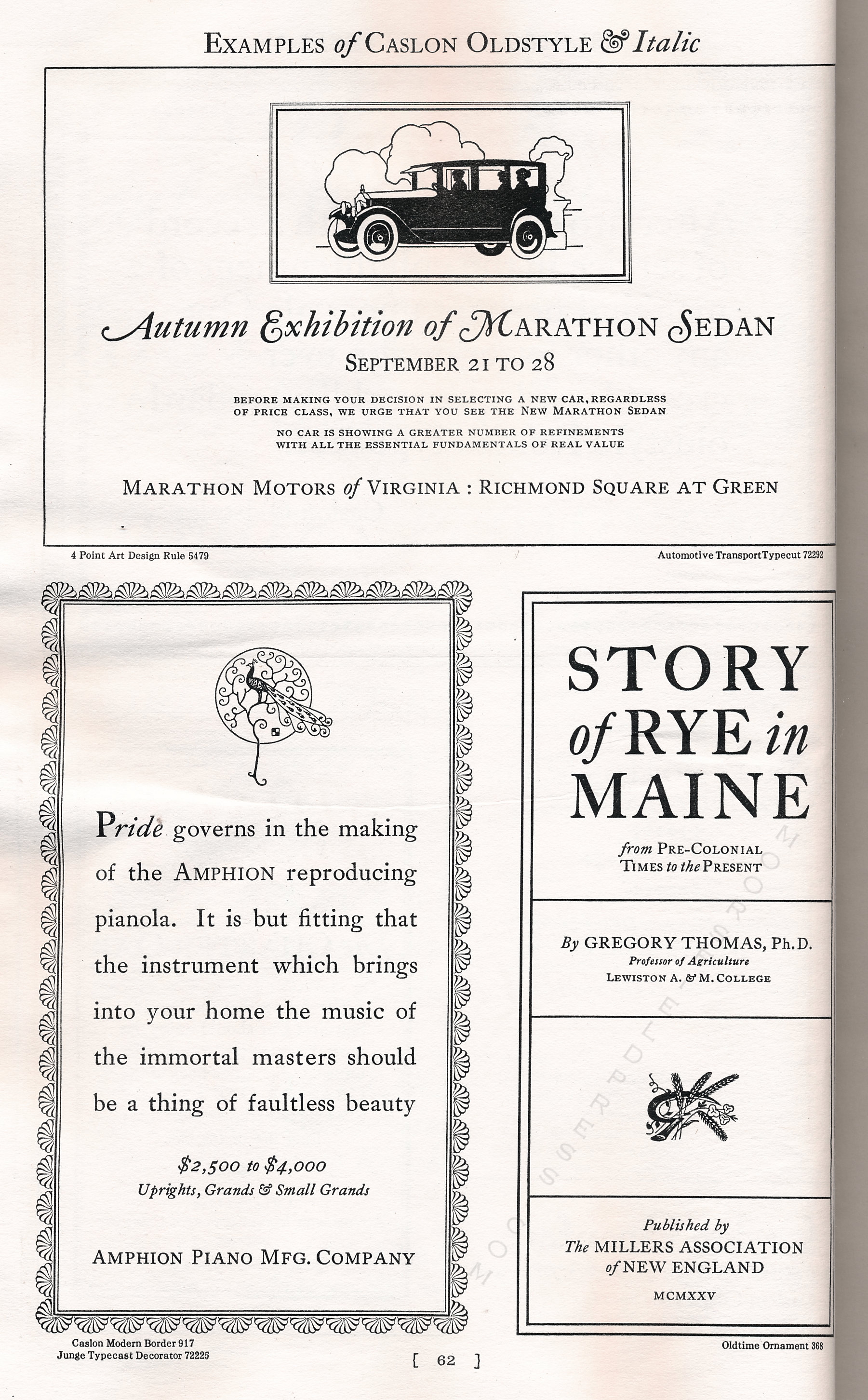 Caslon Font
              Typeface Catalog owned by Winfred Porter Truesdell