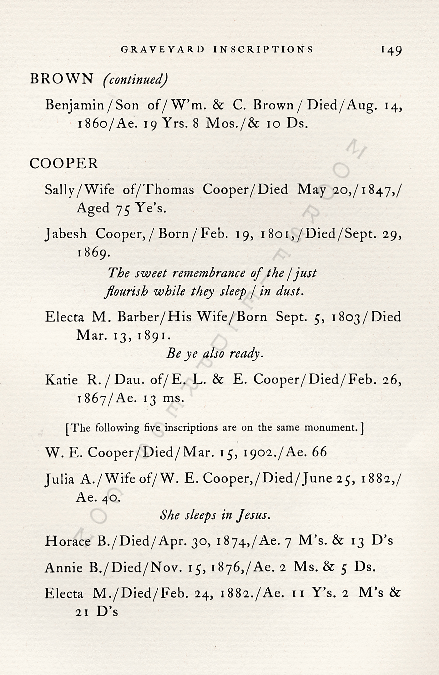 The
                      Moorsfield Antiquarian-Inscriptions from Old
                      Graveyards: the McLellan Cemetery Transcriptions