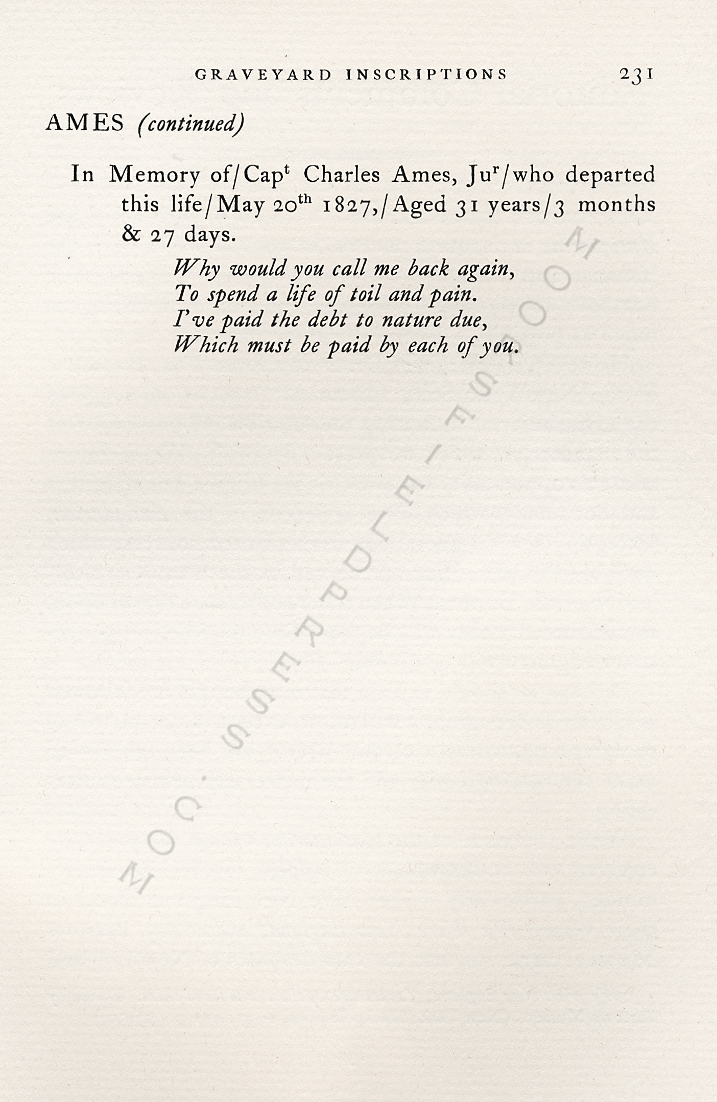 The
                      Moorsfield Antiquarian-Inscriptions from Old
                      Graveyards: the McLellan Cemetery Transcriptions