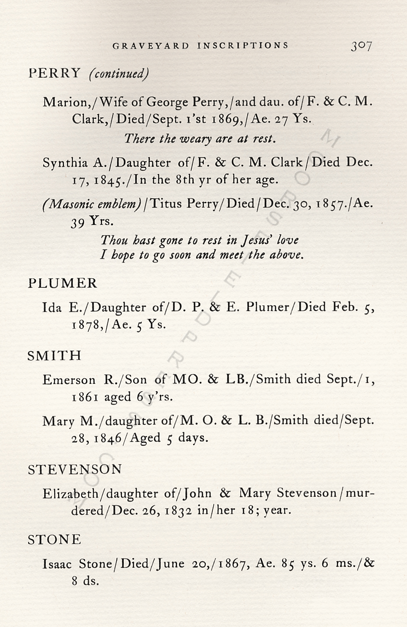 The
                      Moorsfield Antiquarian-Inscriptions from Old
                      Graveyards: the McLellan Cemetery Transcriptions