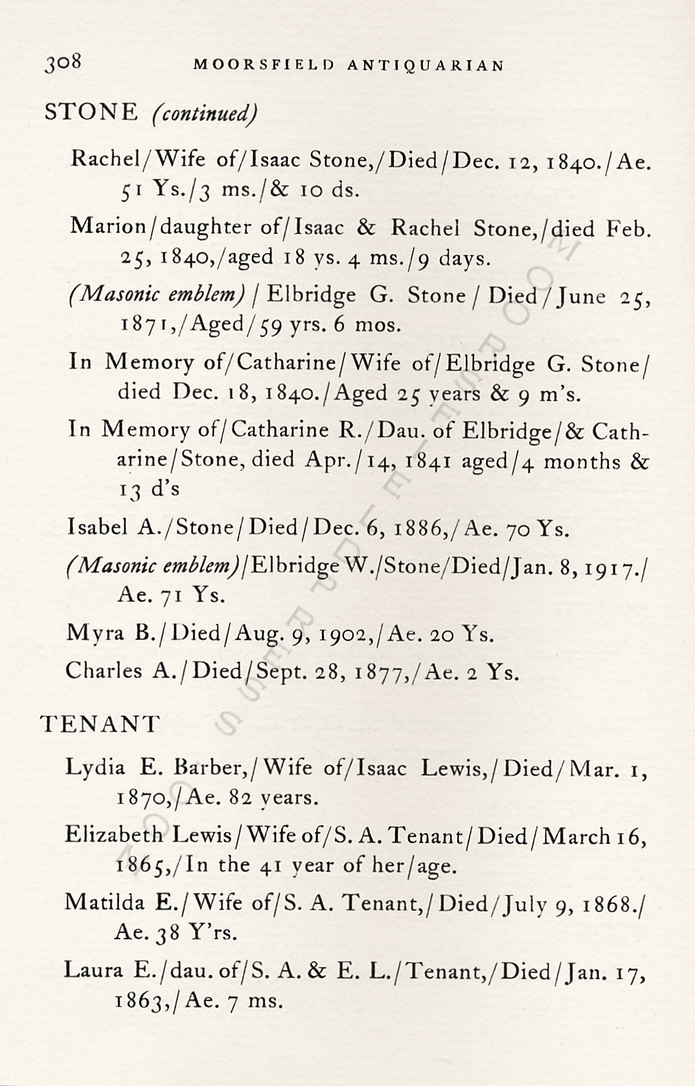 The
                      Moorsfield Antiquarian-Inscriptions from Old
                      Graveyards: the McLellan Cemetery Transcriptions