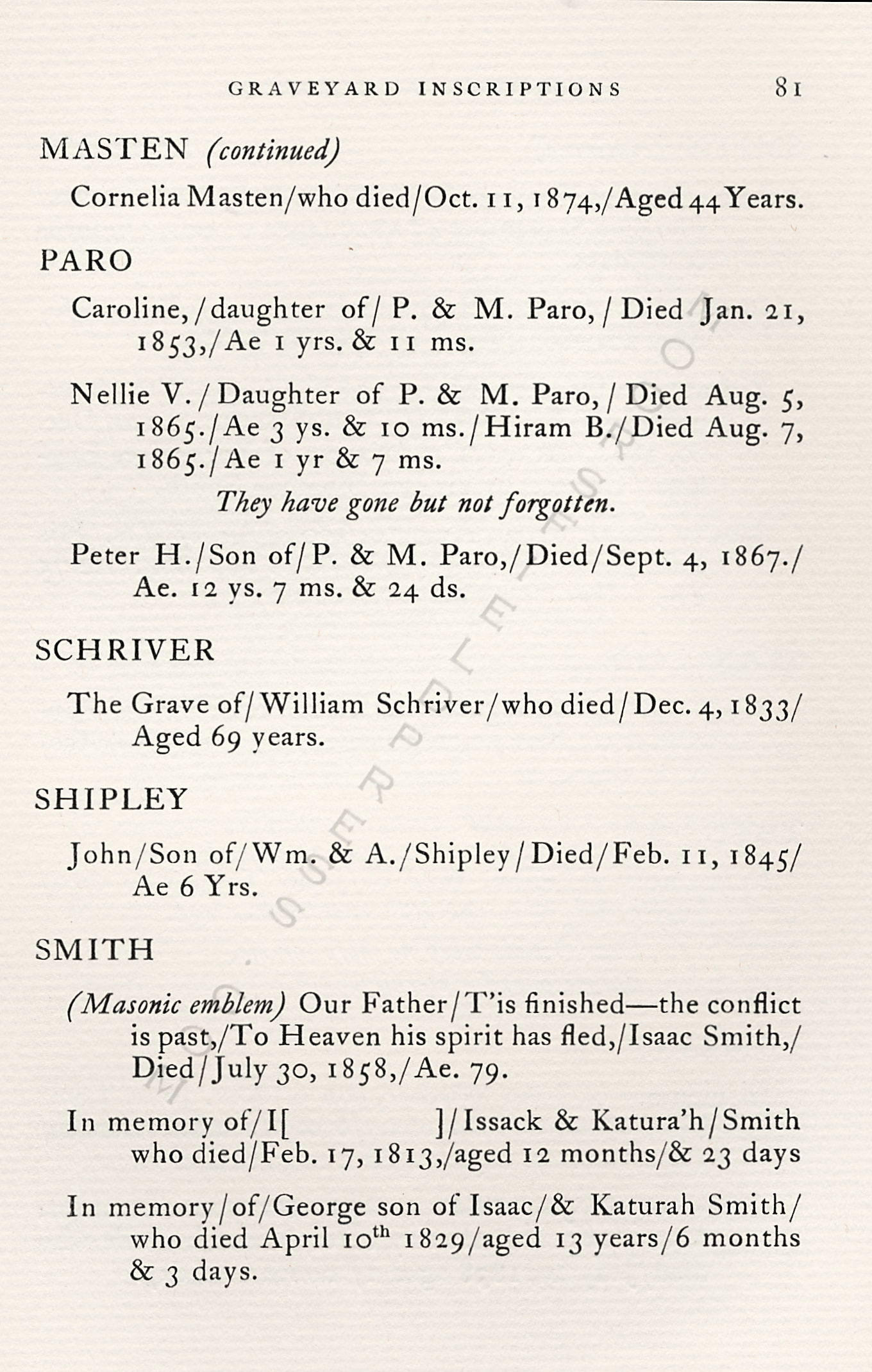 The
                      Moorsfield Antiquarian-Inscriptions from Old
                      Graveyards: the McLellan Cemetery Transcriptions