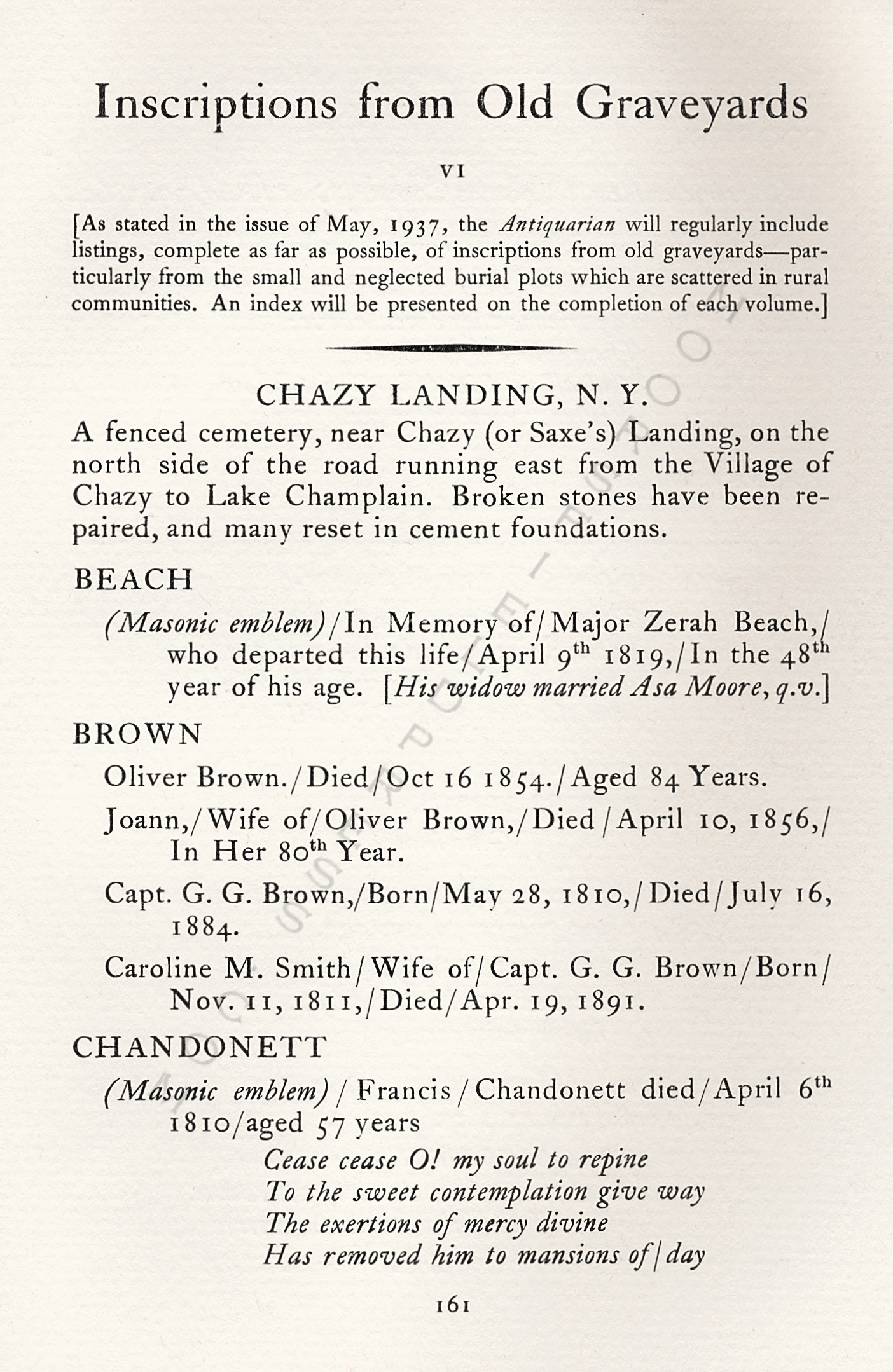 The
                      Moorsfield Antiquarian-Inscriptions from Old
                      Graveyards: the McLellan Cemetery Transcriptions