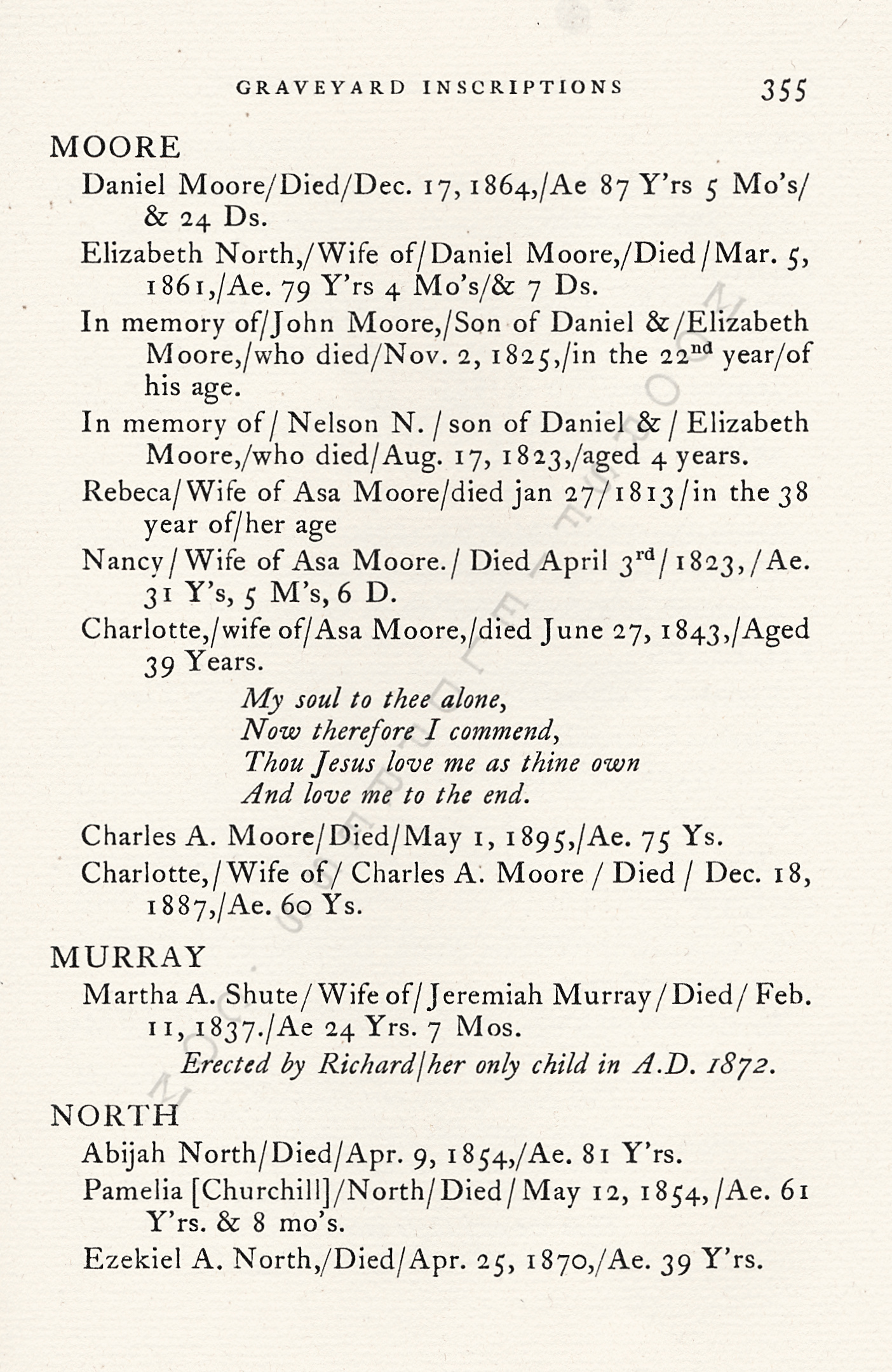 The
                      Moorsfield Antiquarian-Inscriptions from Old
                      Graveyards: the McLellan Cemetery Transcriptions