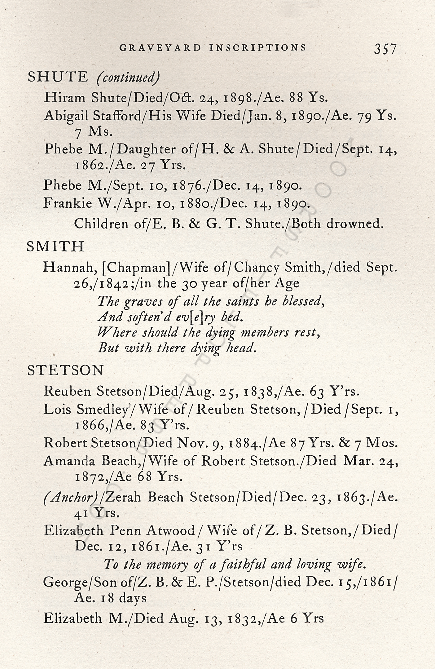 The
                      Moorsfield Antiquarian-Inscriptions from Old
                      Graveyards: the McLellan Cemetery Transcriptions