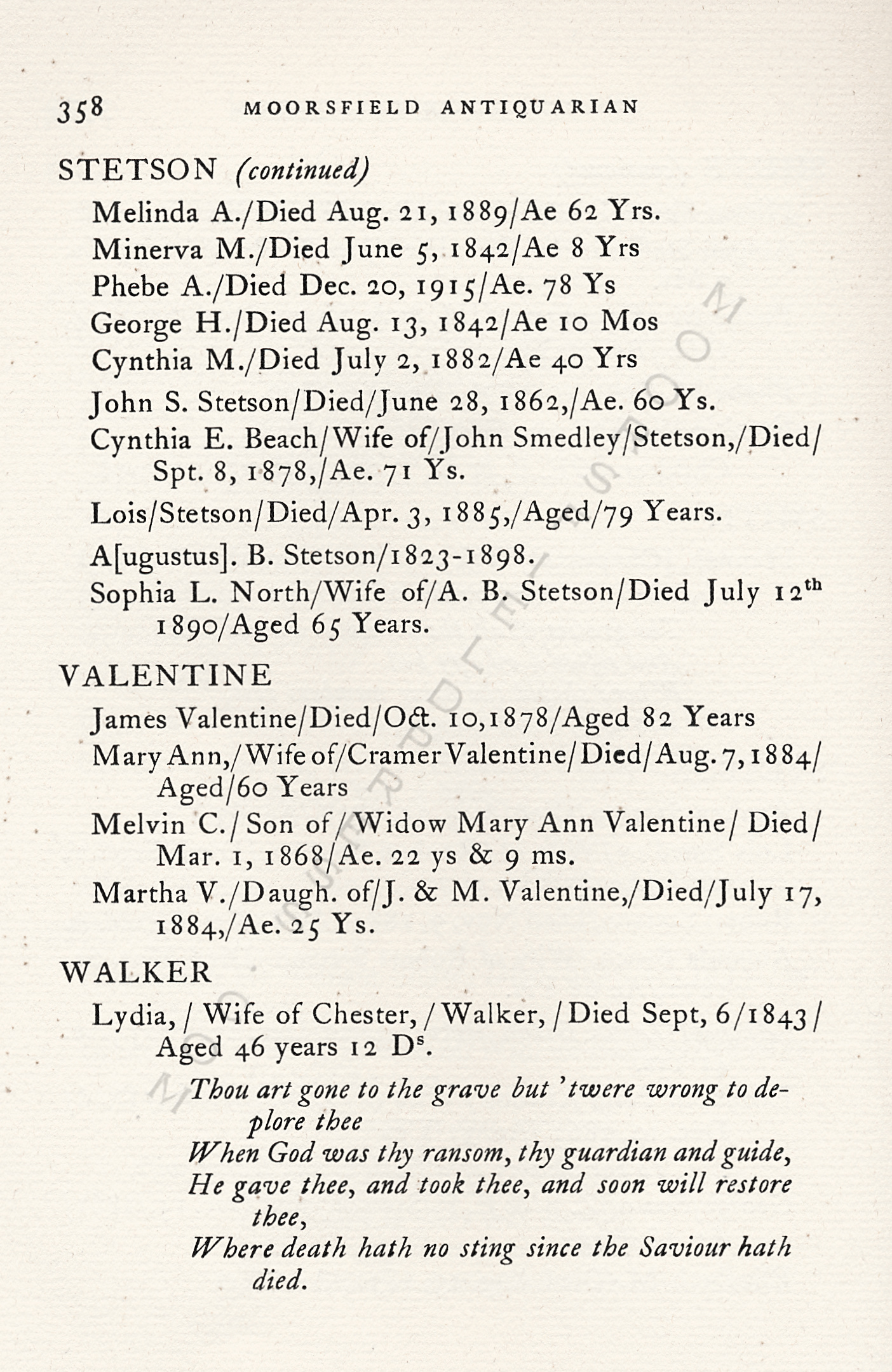 The
                      Moorsfield Antiquarian-Inscriptions from Old
                      Graveyards: the McLellan Cemetery Transcriptions