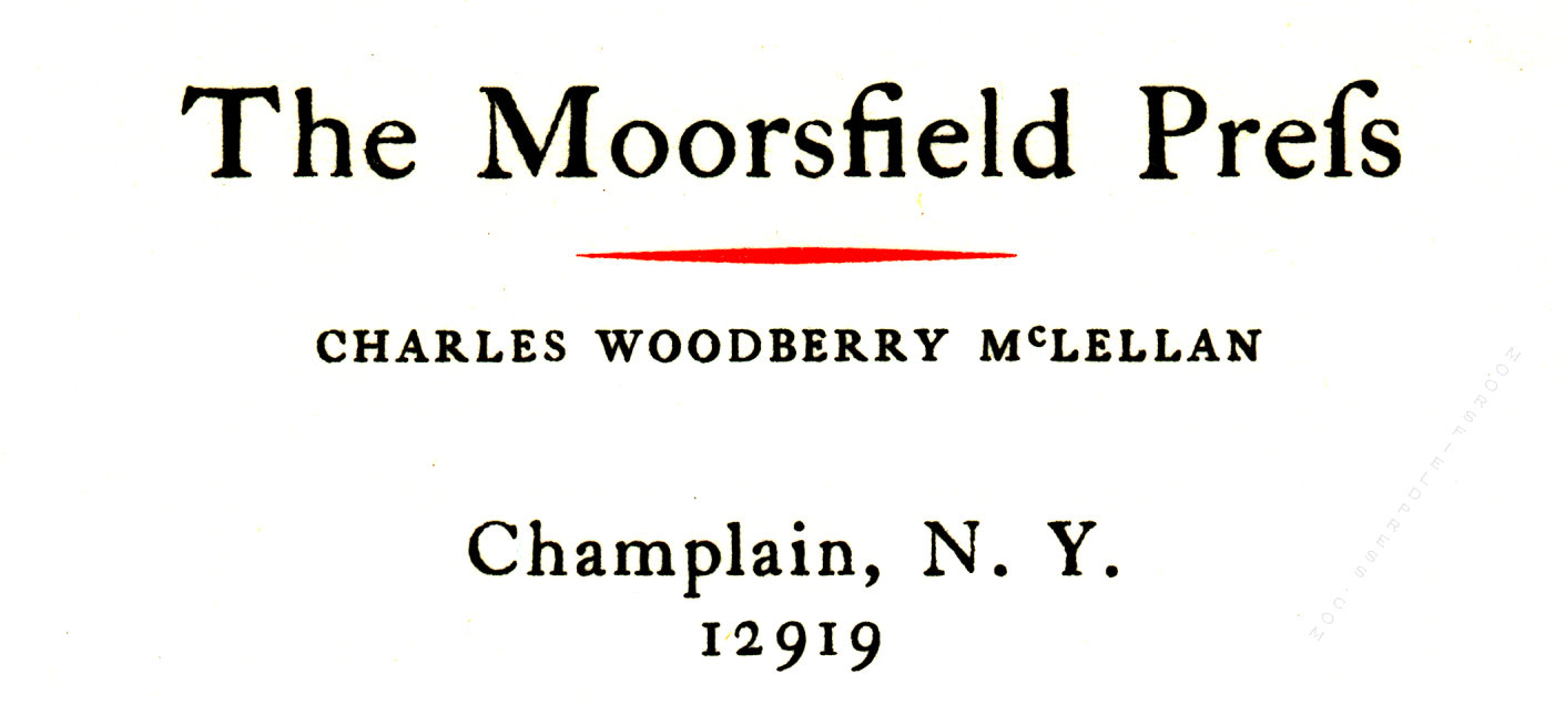 moorsfield press business card hugh
                              mclellan