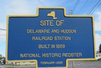 delaware and hudson railroad in
              rouses point; pratt street