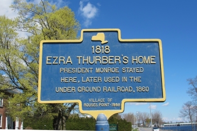 ezra thurber's house on
              lake street in rouses point