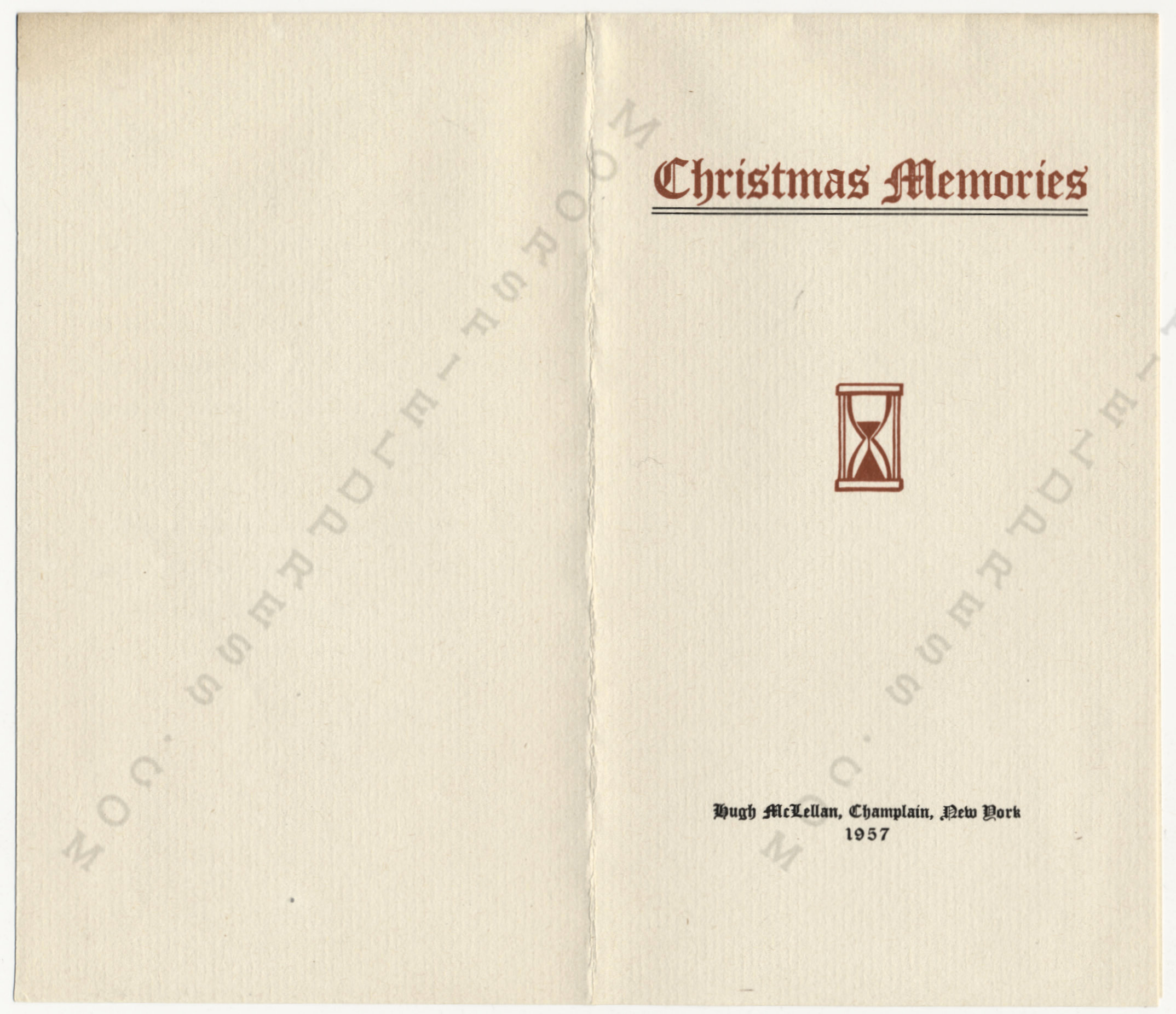 The
                      McLellan Christmas Cards printed by the Moorsfield
                      Press