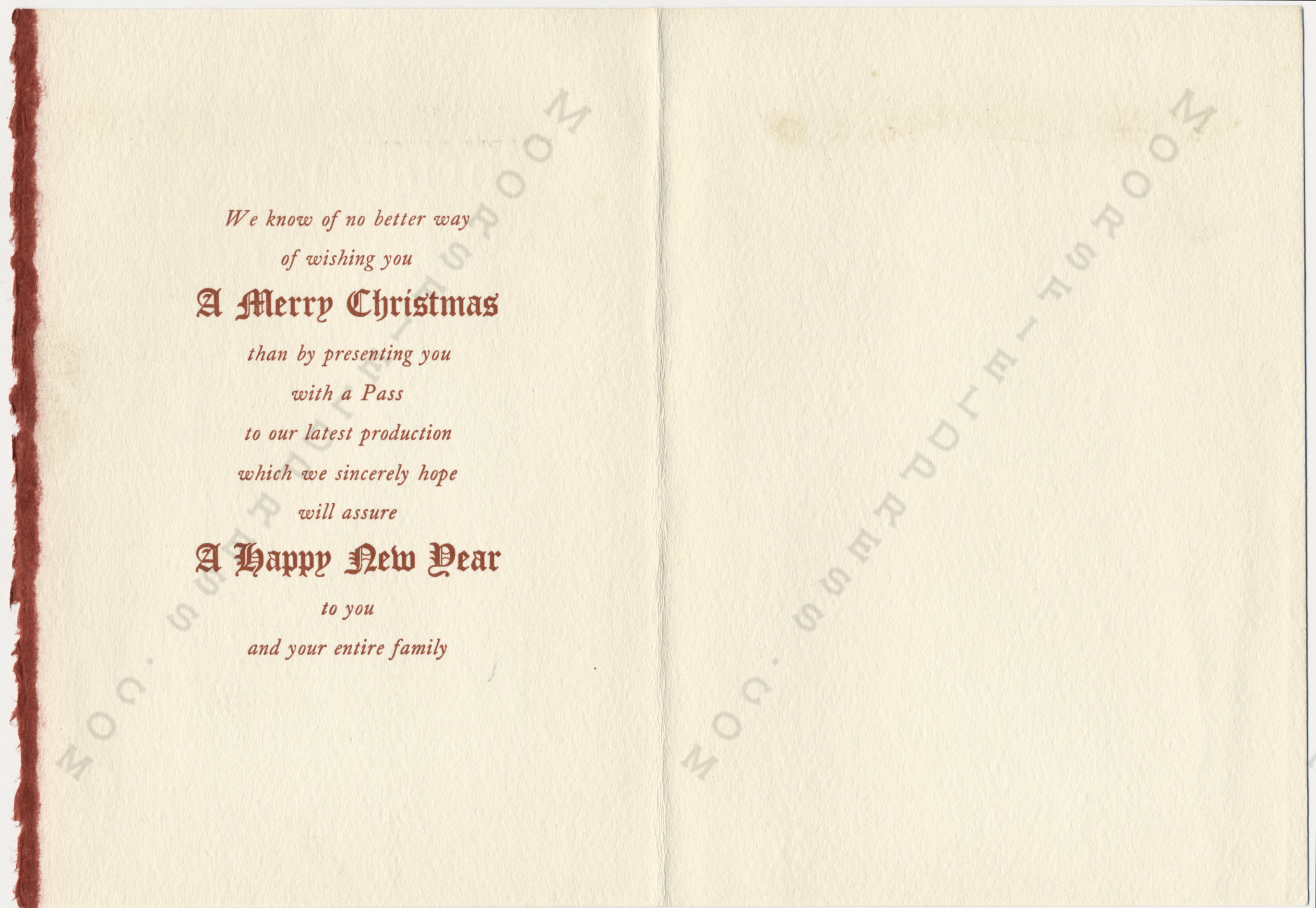 The
                      McLellan Christmas Cards printed by the Moorsfield
                      Press