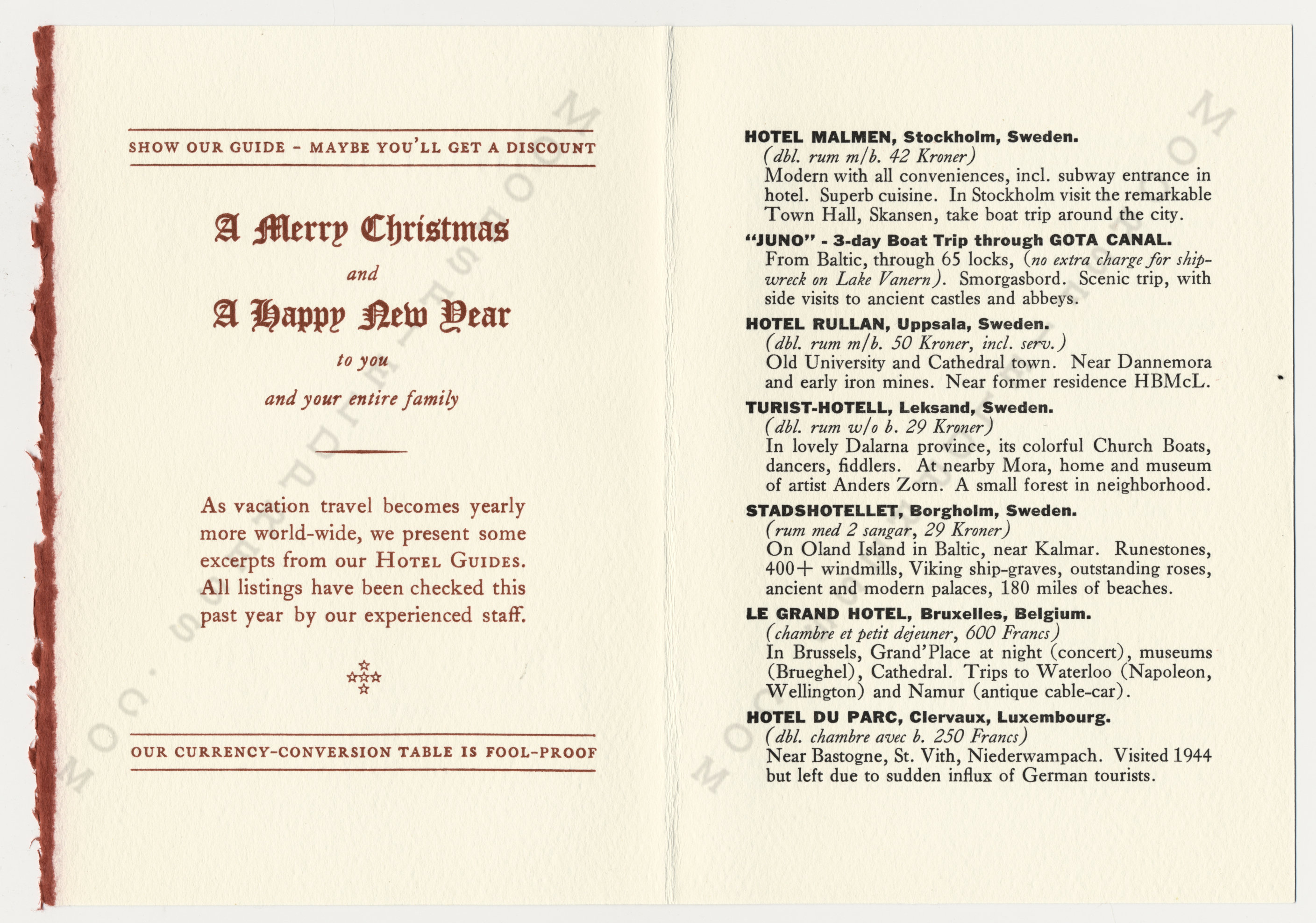 The
                      McLellan Christmas Cards printed by the Moorsfield
                      Press