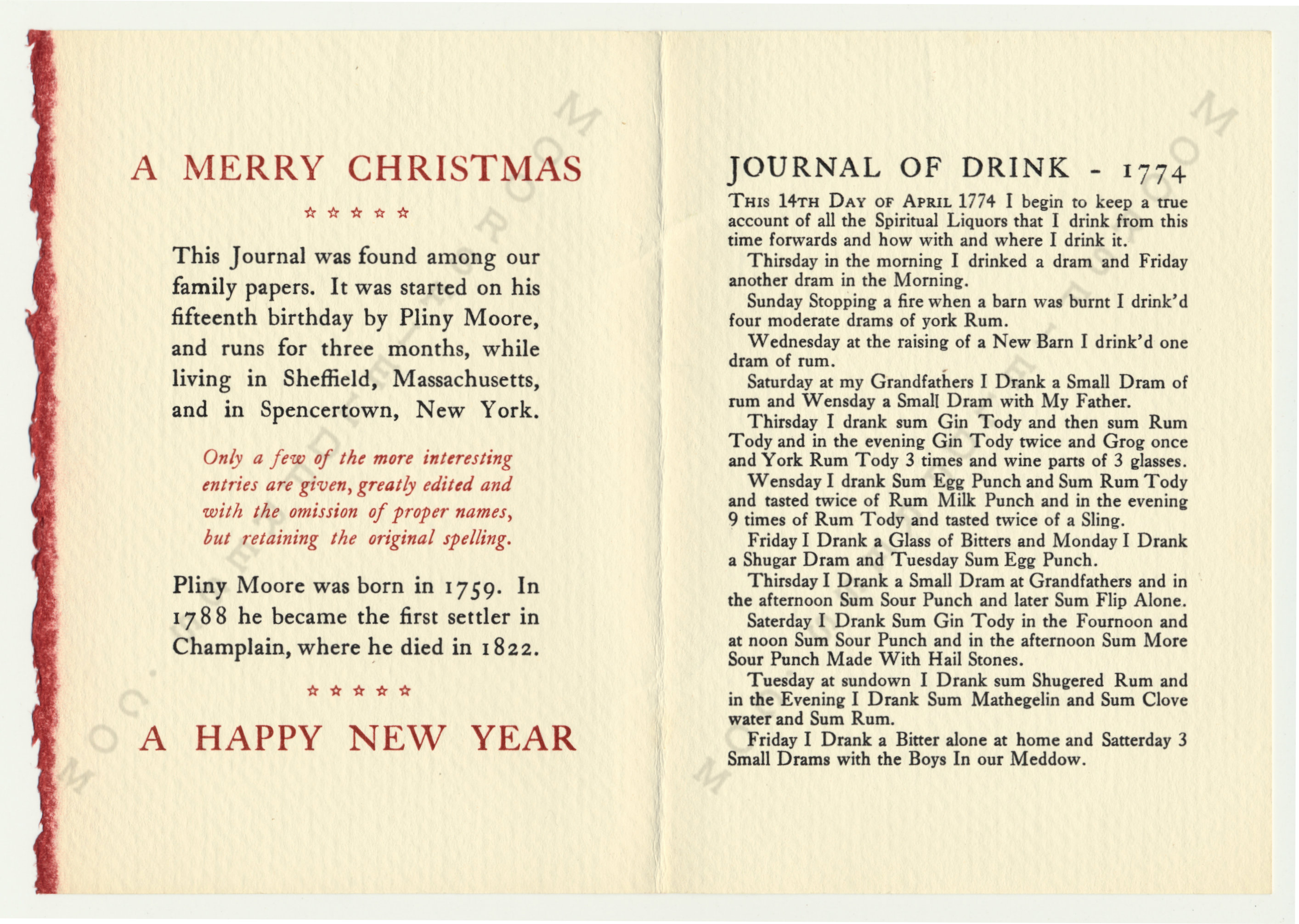 The
                      McLellan Christmas Cards printed by the Moorsfield
                      Press