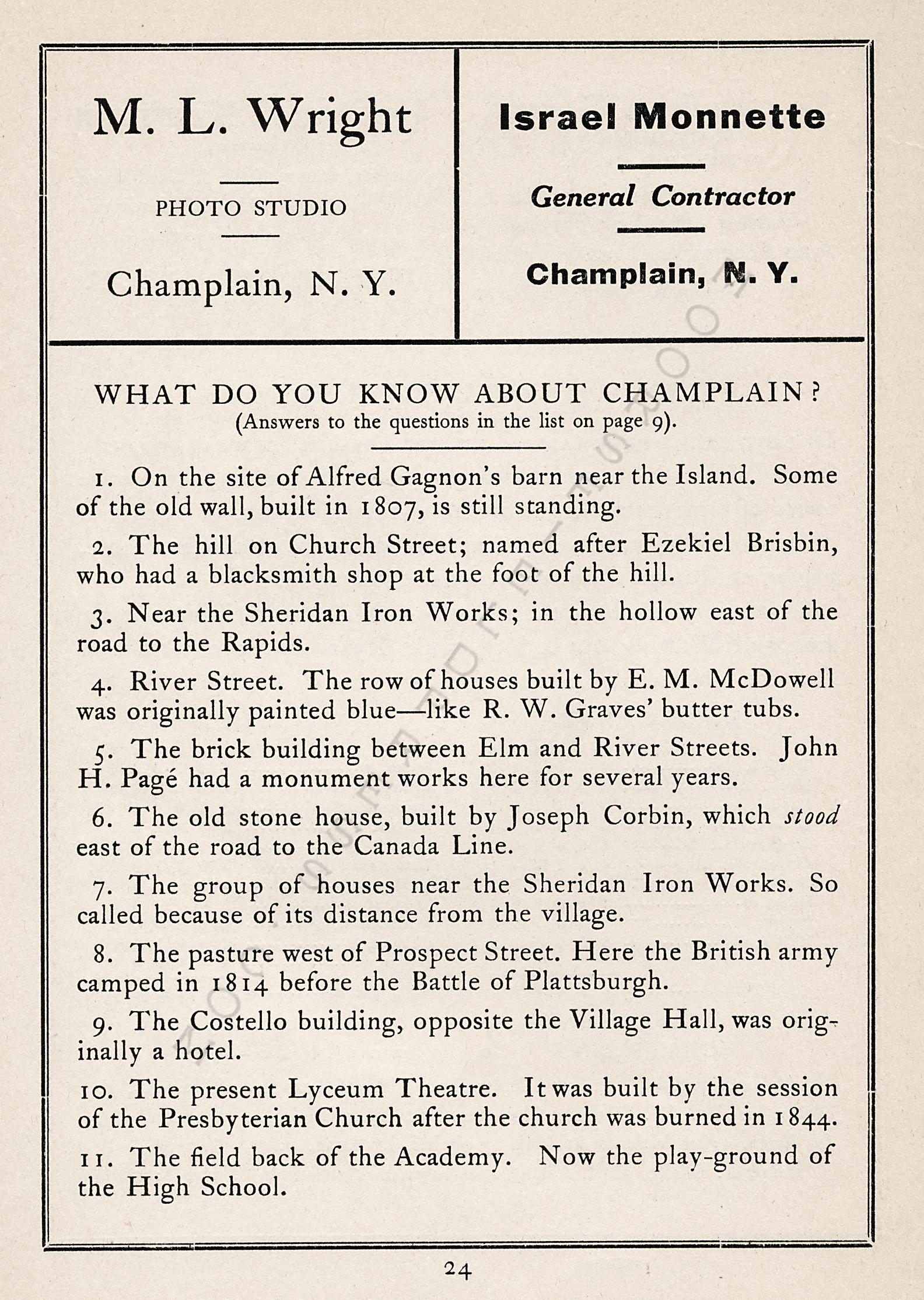 6th Annual
                      Champlain Community Exhibit
