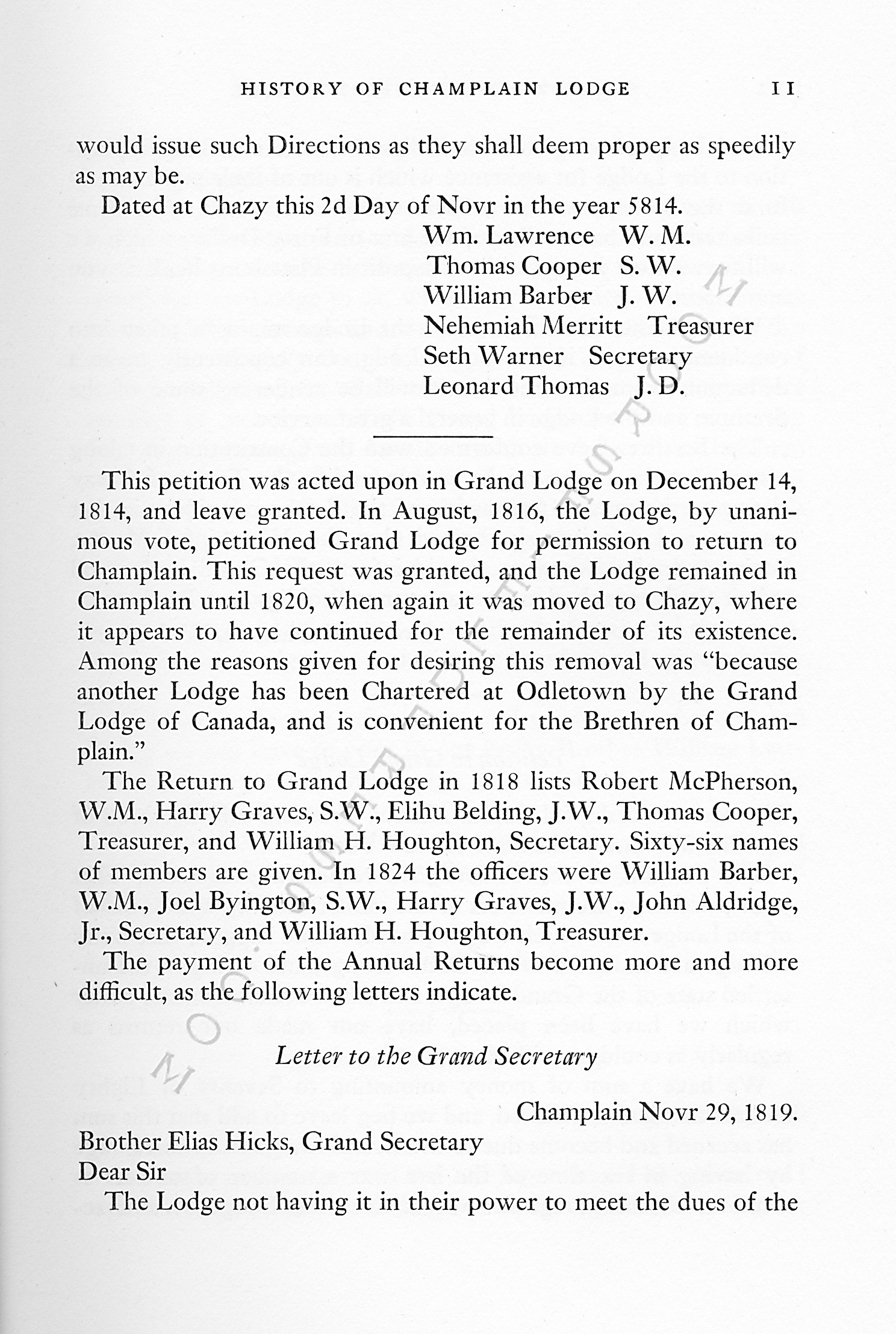 a_centennial_history_of_champlain_masons
                      lodge_1951