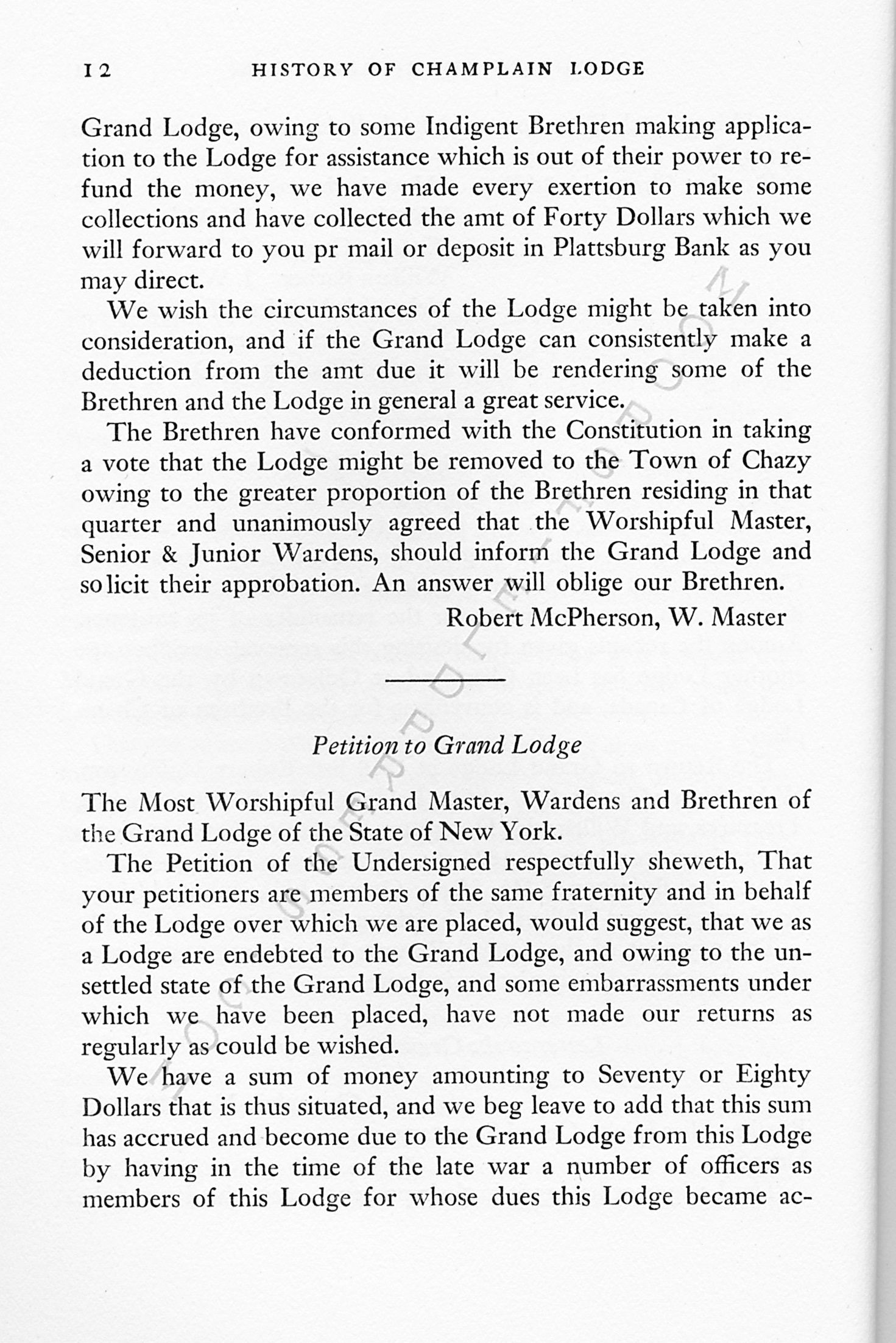 a_centennial_history_of_champlain_masons
                      lodge_1951