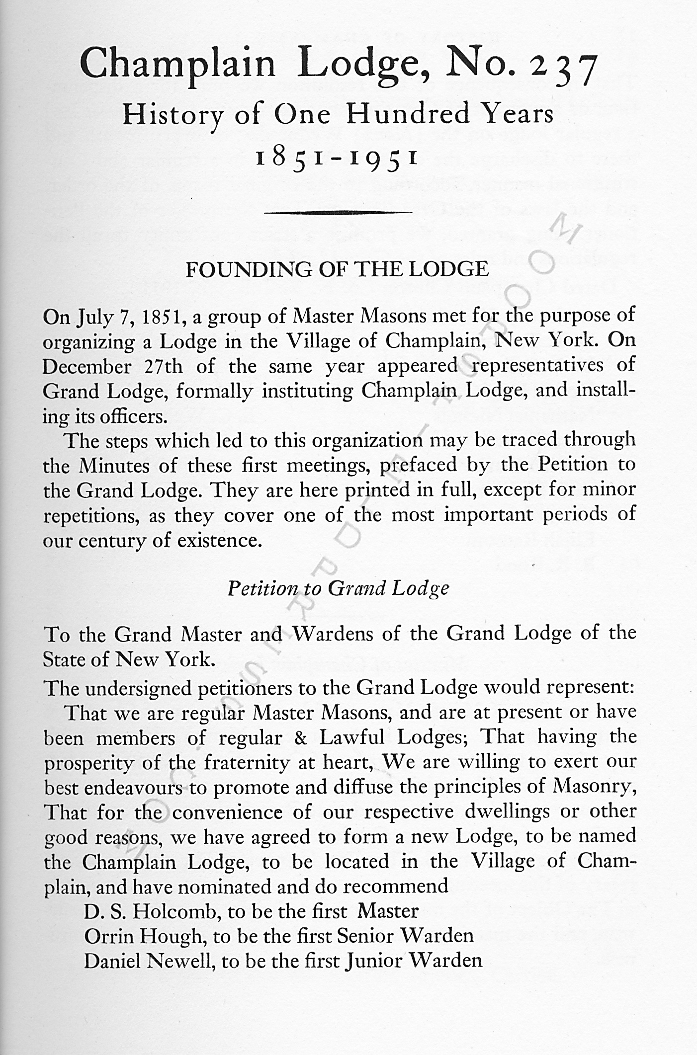 a_centennial_history_of_champlain_masons
                      lodge_1951