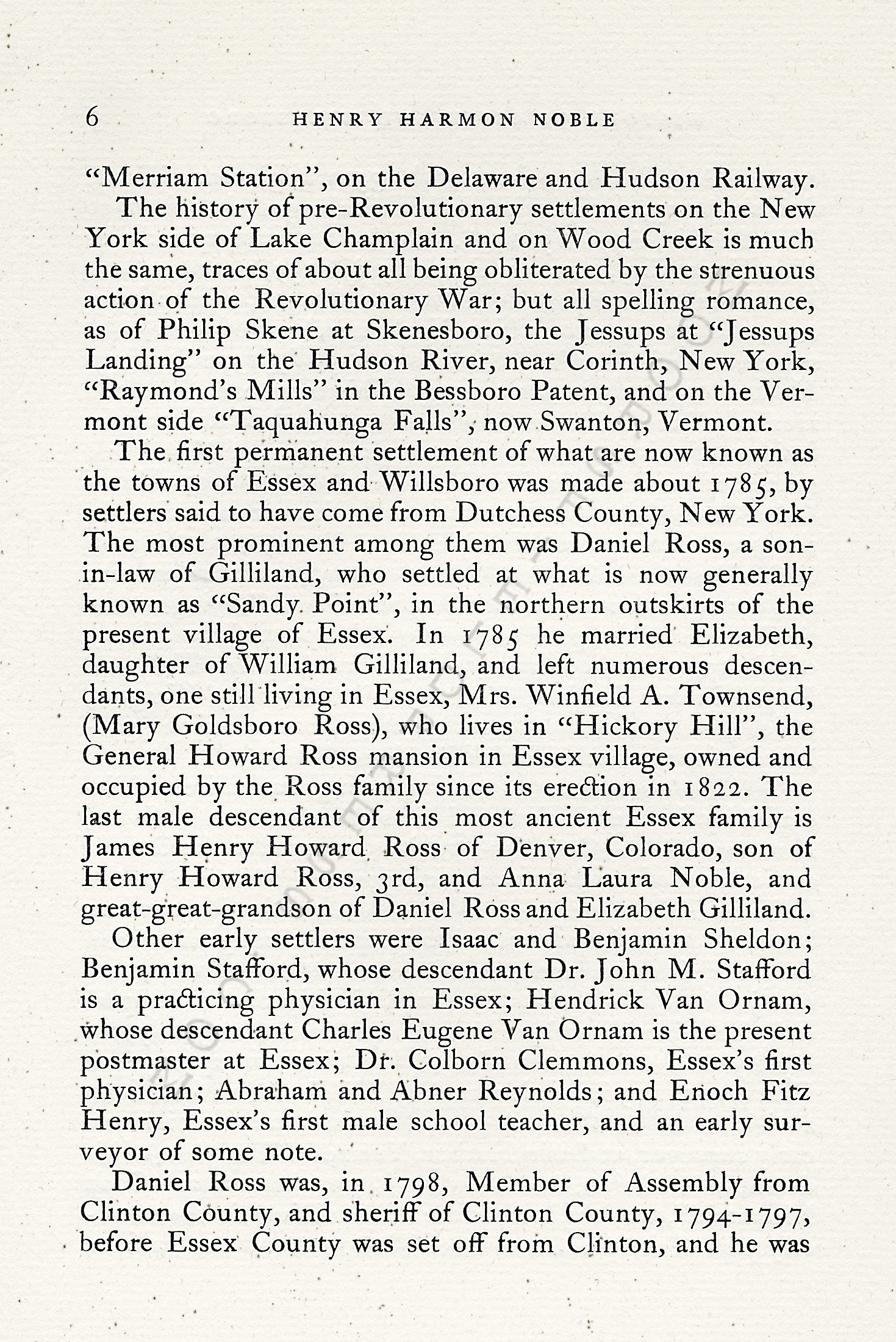 A sketch of
                      the history of the town of essex new york