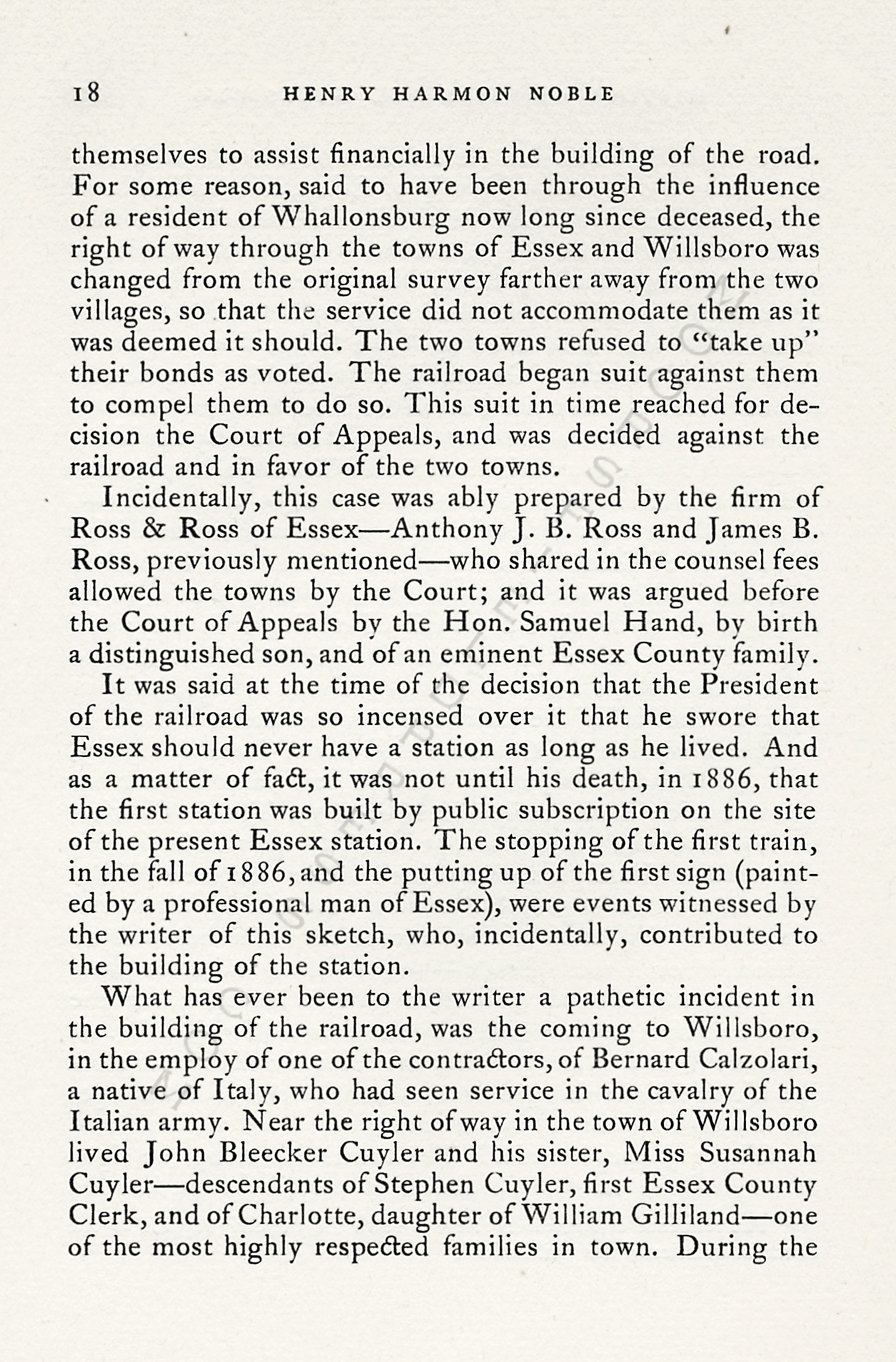 A sketch of
                      the history of the town of essex new york