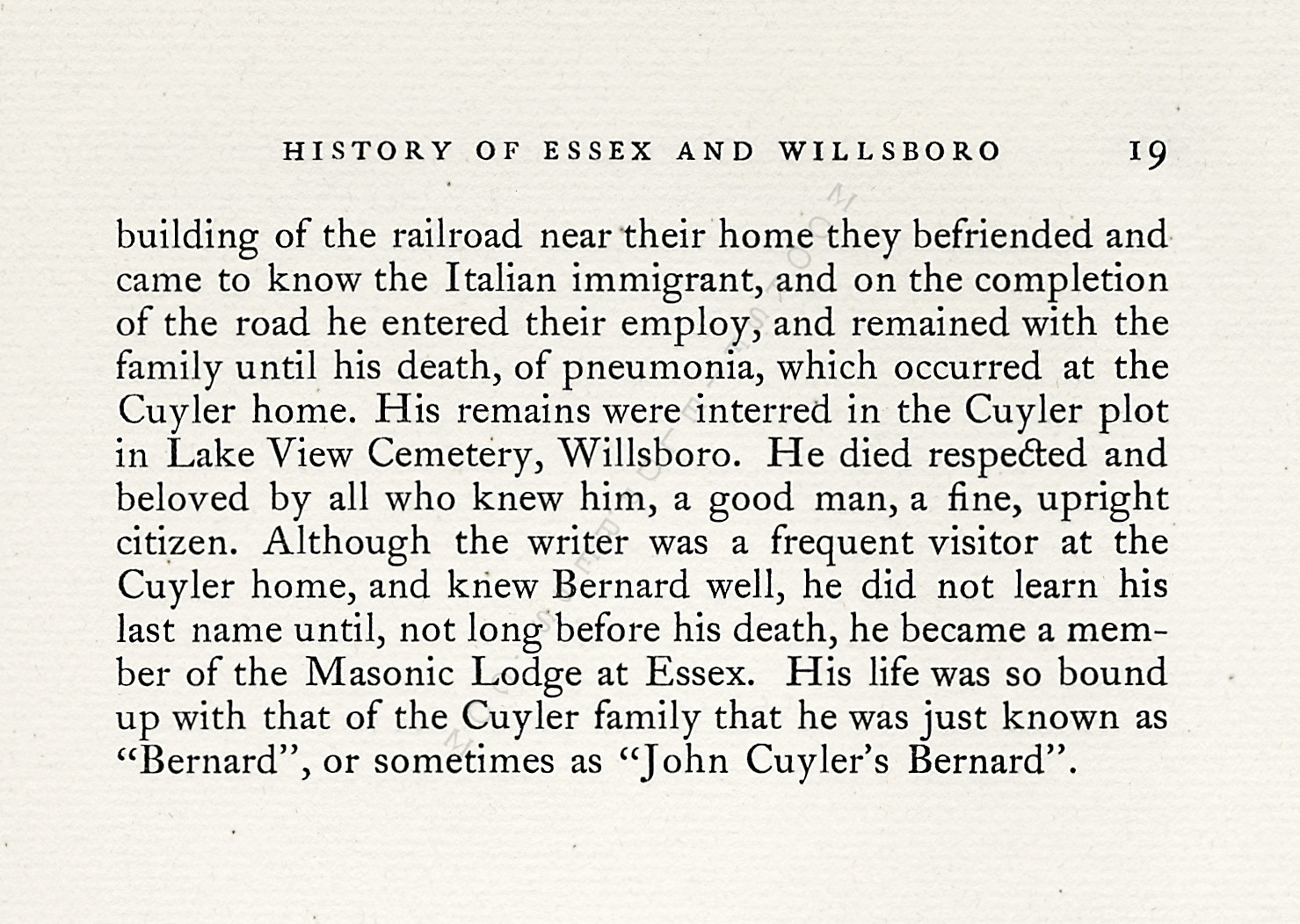 A sketch
                      of the history of the town of essex new york