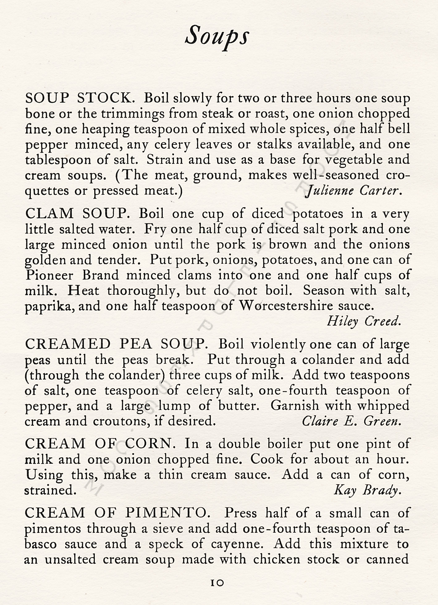 FAVORITE
                      RECIPES OF THE PLATTSBURG BARRACKS BOOK CLUB 1934