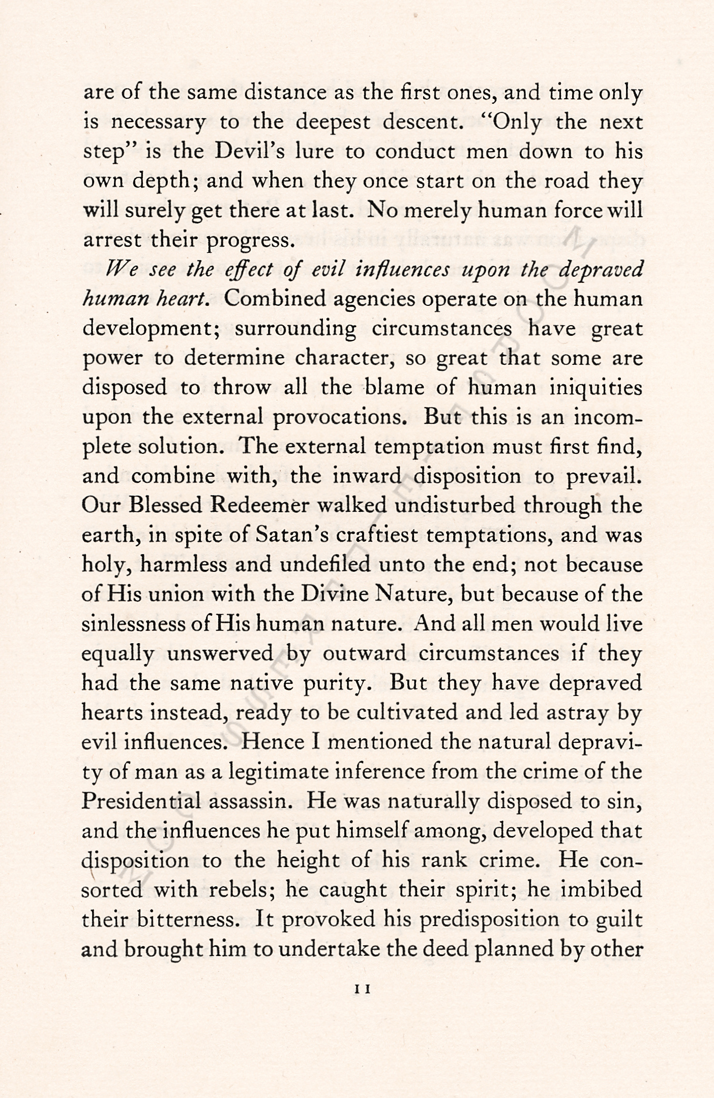 Human
                      Depravity - A Sermon on John Wilkes Booth by
                      Mortimer Blake 1865