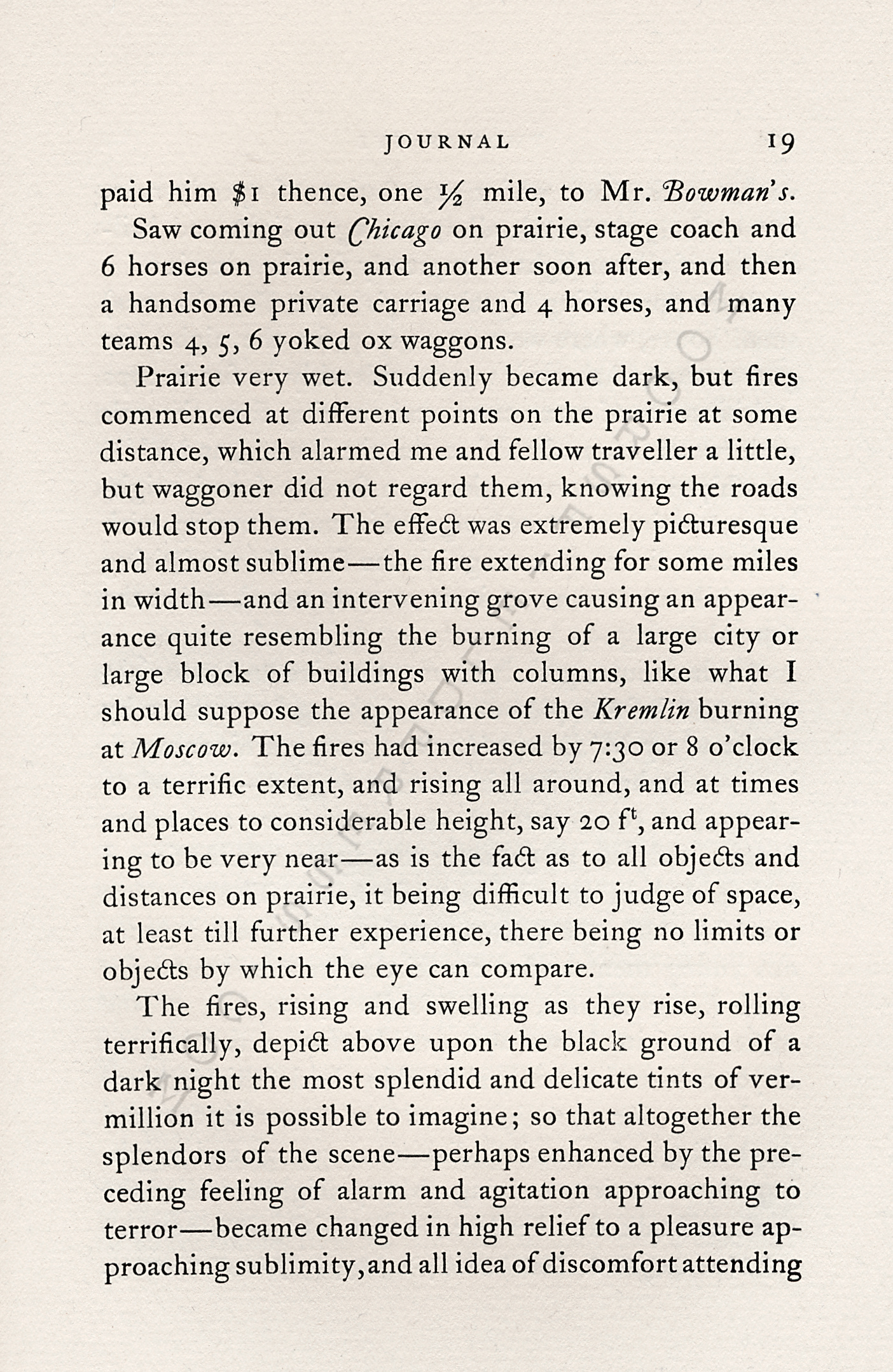 JOURNAL OF
                      THOMAS NYE WRITTEN DURING A JOURNEY BETWEEN
                      MONTREAL & CHICAGO IN 1837