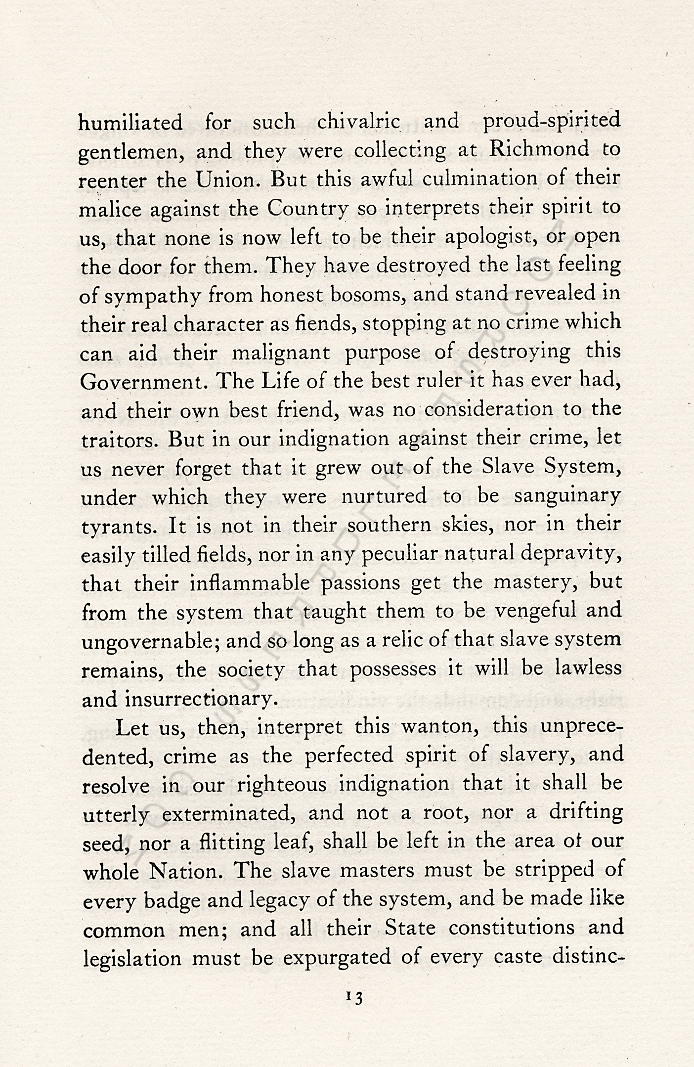 ON ACCOUNT
                      OF THE ASSASSINATION OF PRESIDENT LINCOLN BY
                      MORTIMER BLAKE