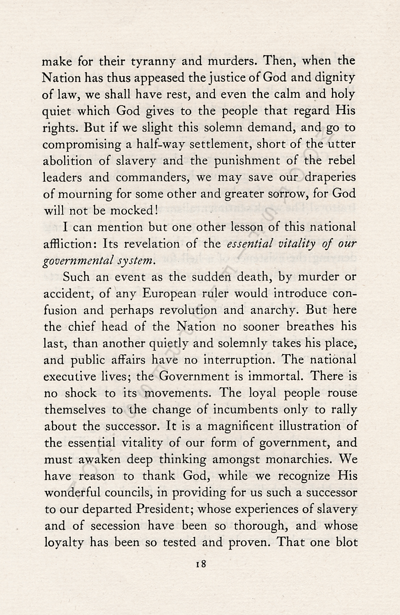 ON ACCOUNT
                      OF THE ASSASSINATION OF PRESIDENT LINCOLN BY
                      MORTIMER BLAKE