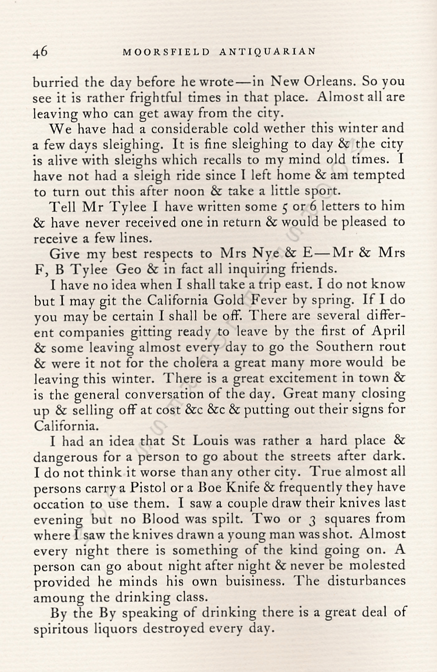 Letters from
                      New Madrid, Missouri - Theophilus Woodward 1846 -
                      1849