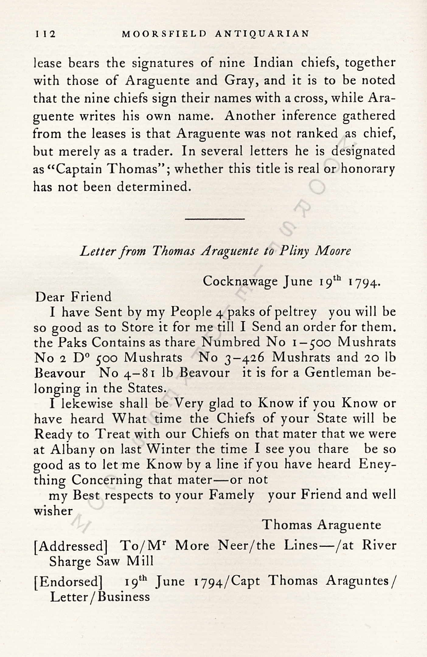 John Jacob
                      Astor Correspondence-Fur Trade with Lower Canada