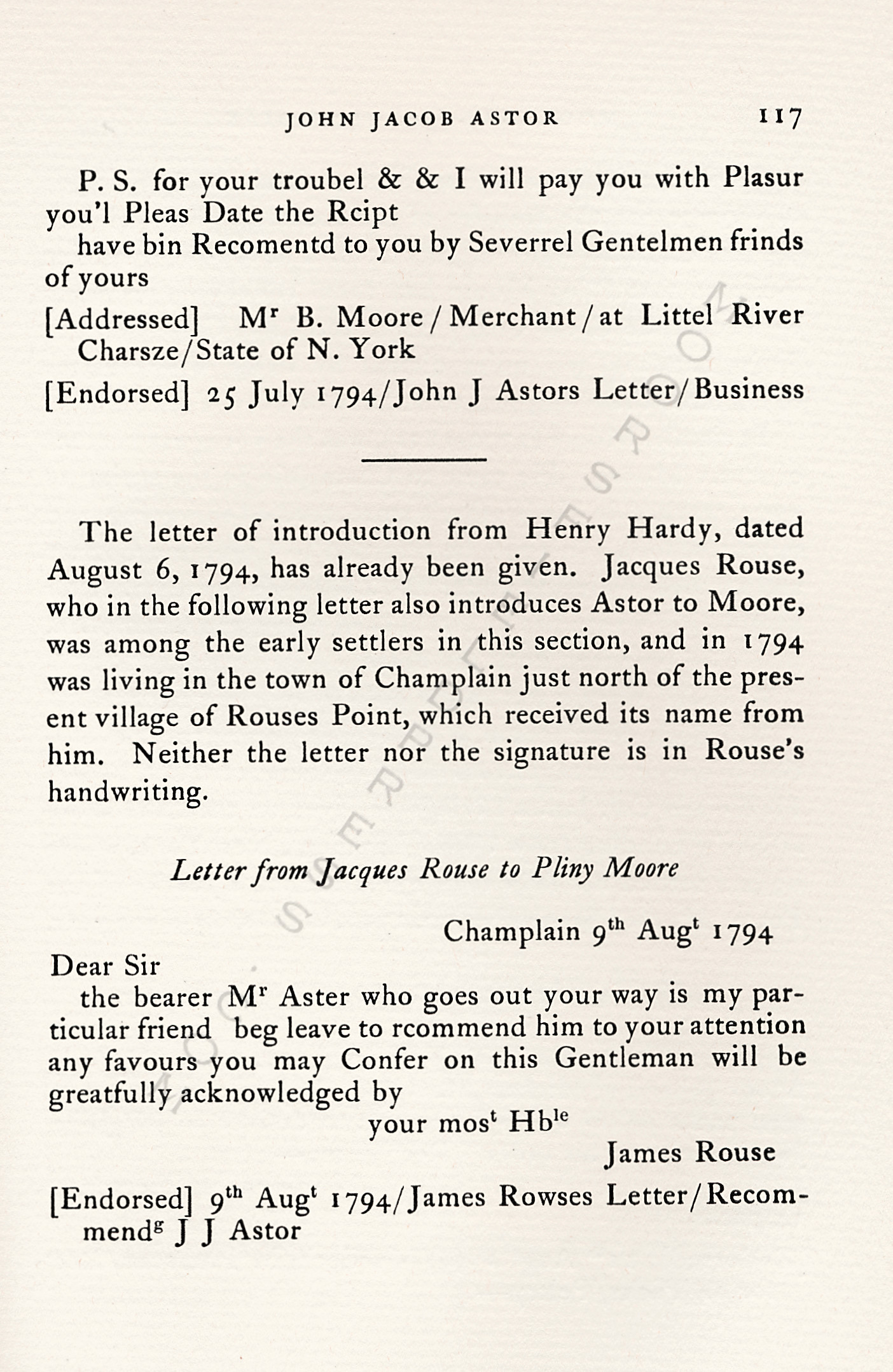 John Jacob
                      Astor Correspondence-Fur Trade with Lower Canada