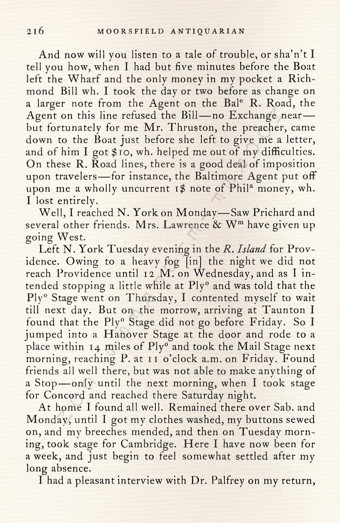 From
                      Illinois to Cuba in 1837-1838  Letters From
                      George Moore of Concord, Massachusetts