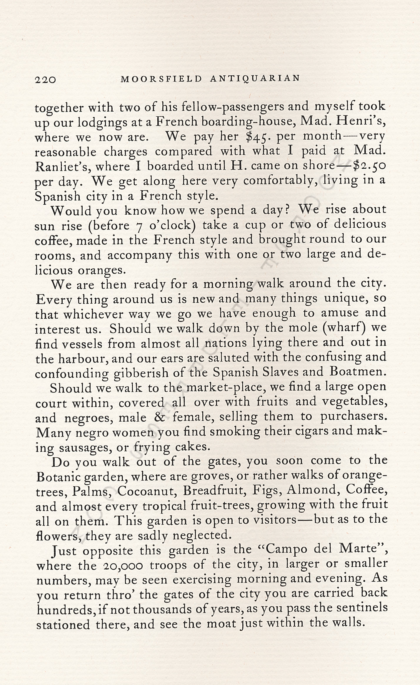 From
                      Illinois to Cuba in 1837-1838  Letters From
                      George Moore of Concord, Massachusetts