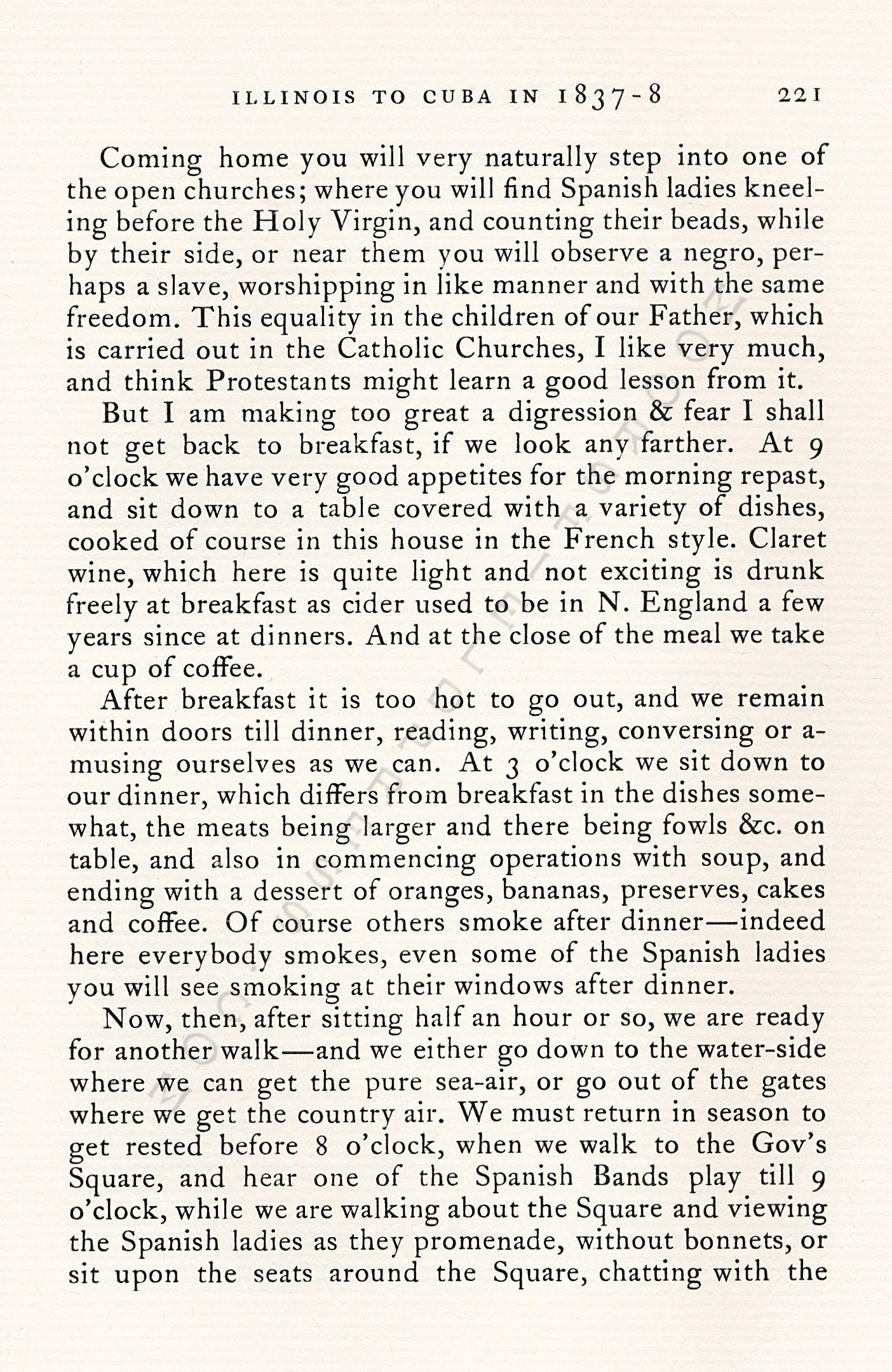 From
                      Illinois to Cuba in 1837-1838  Letters From
                      George Moore of Concord, Massachusetts