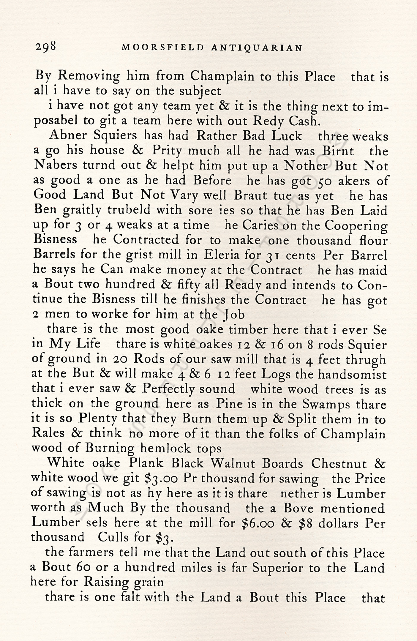 A Letter
                      From Elyria Ohio In 1837-Salmon Pangman to
                      Bartlett Nye of Champlain, New York