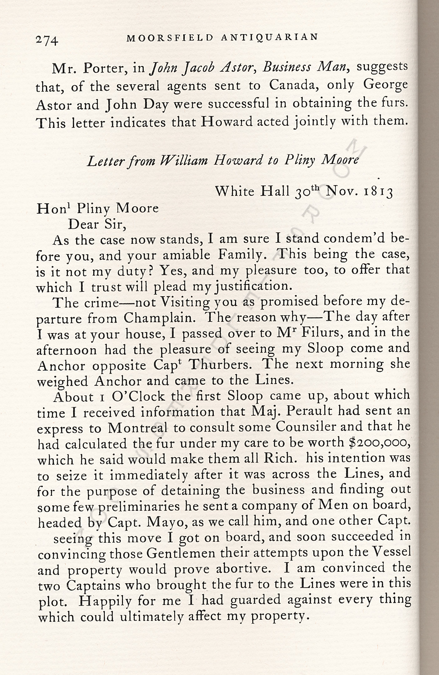 John Jacob
                      Astor Correspondence-Fur Trade with Lower Canada