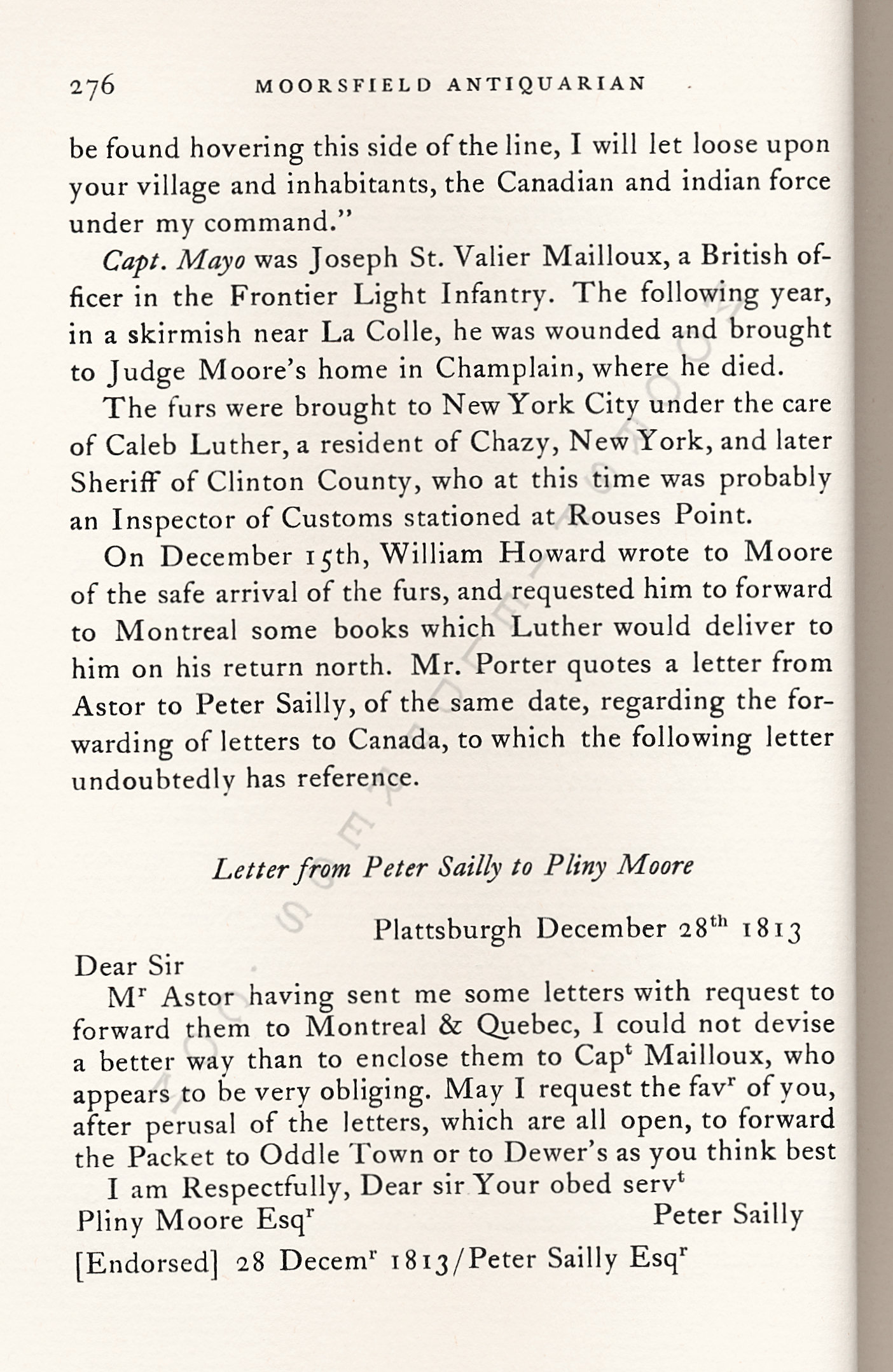 John Jacob
                      Astor Correspondence-Fur Trade with Lower Canada