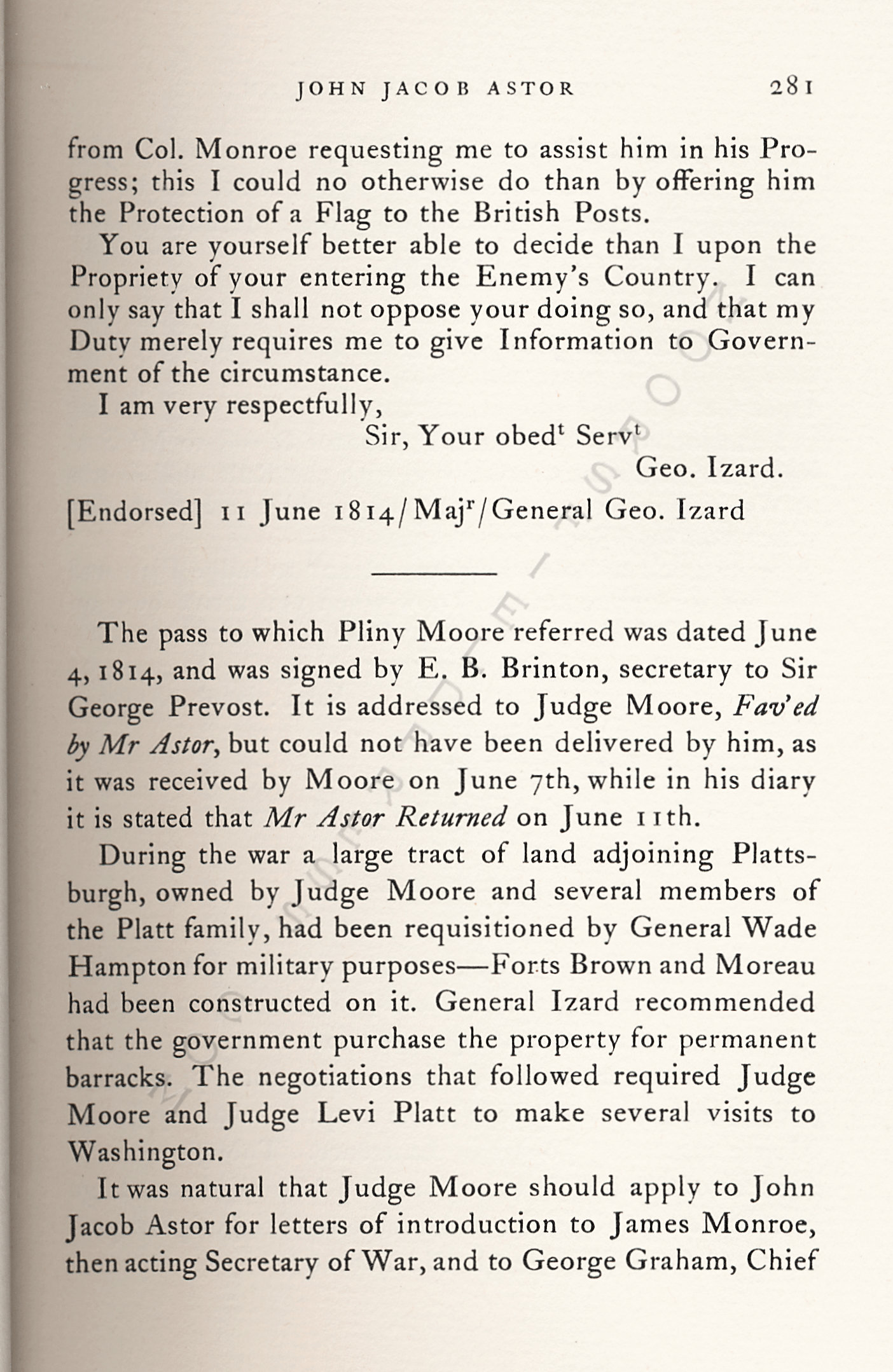 John Jacob
                      Astor Correspondence-Fur Trade with Lower Canada