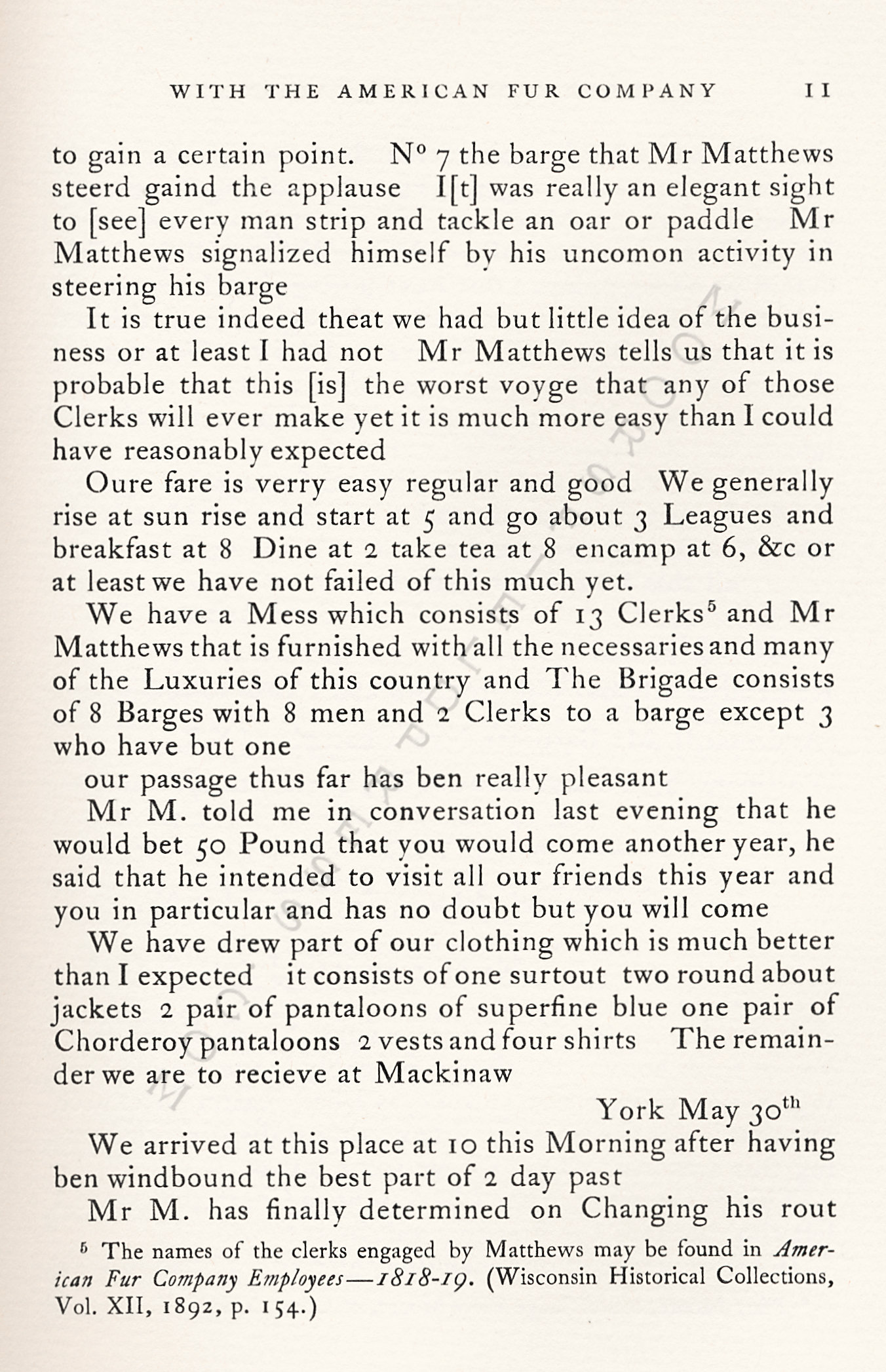 With the
                      American Fur Company in the Michilimackinac
                      Dependencies 1818-1822