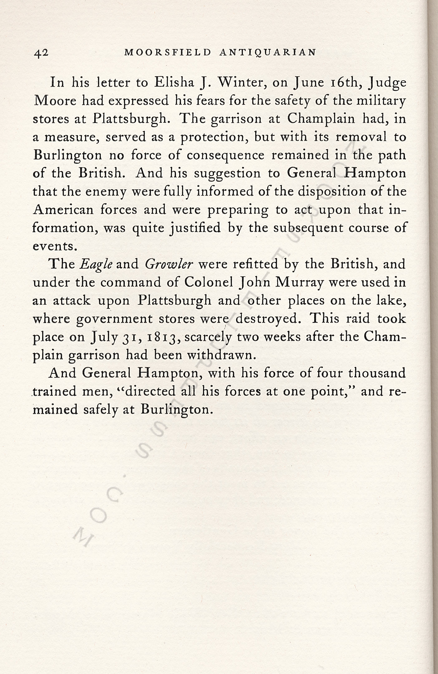 Maine
                      Troops on Lake Champlain and the Loss of the Eagle
                      and Growler May-July 1813