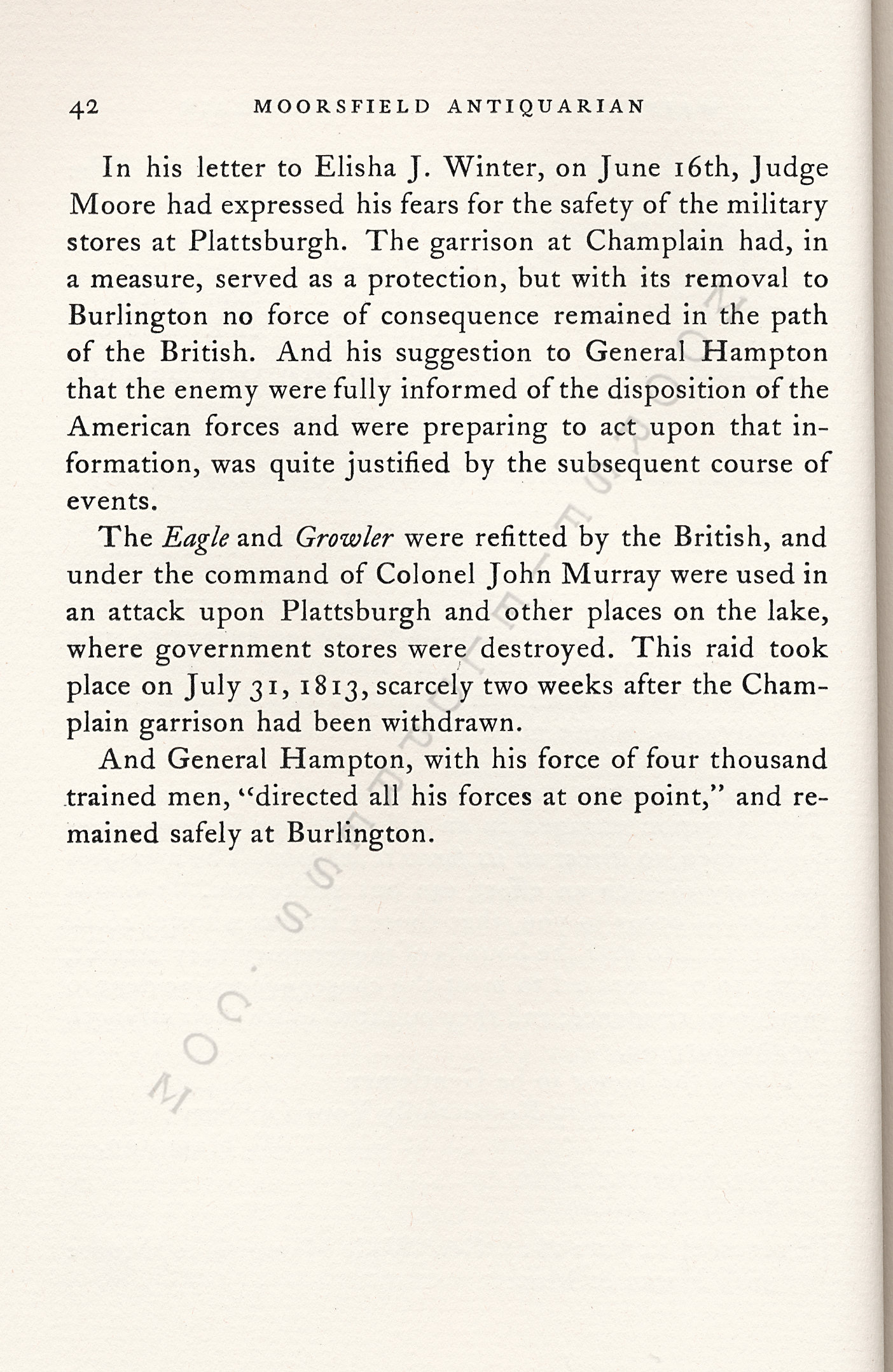 Maine
                      Troops on Lake Champlain and the Loss of the Eagle
                      and Growler May-July 1813