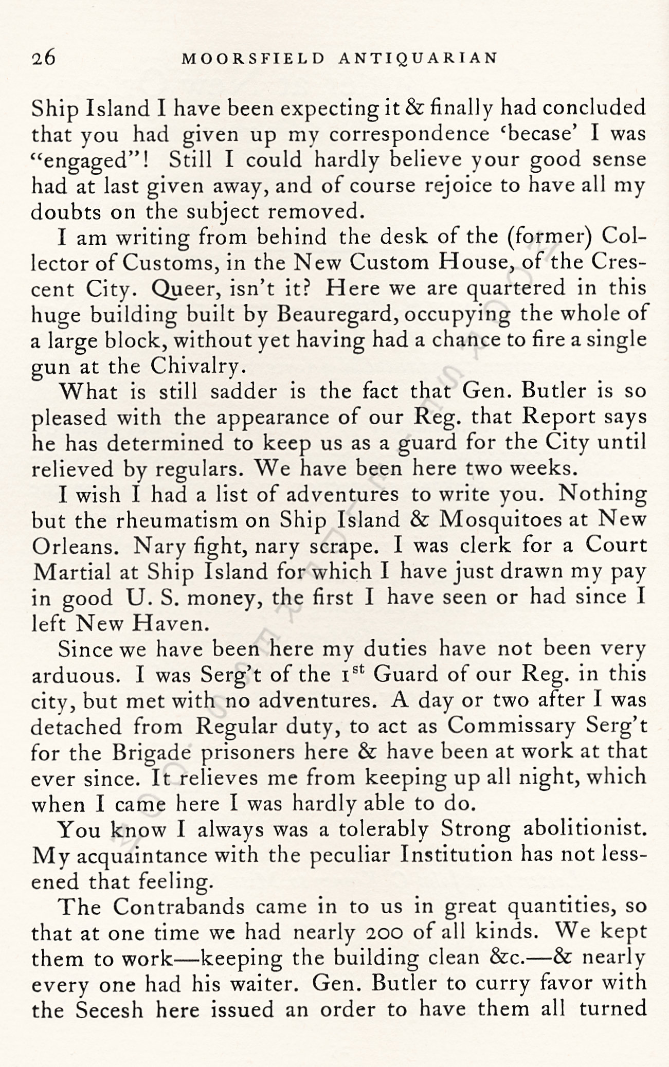 With
                      General Butler at New Orleans Letter of John
                      Coddington Kinney Together with a Letter of his
                      Father Rev. Ezra D. Kinney - 1855